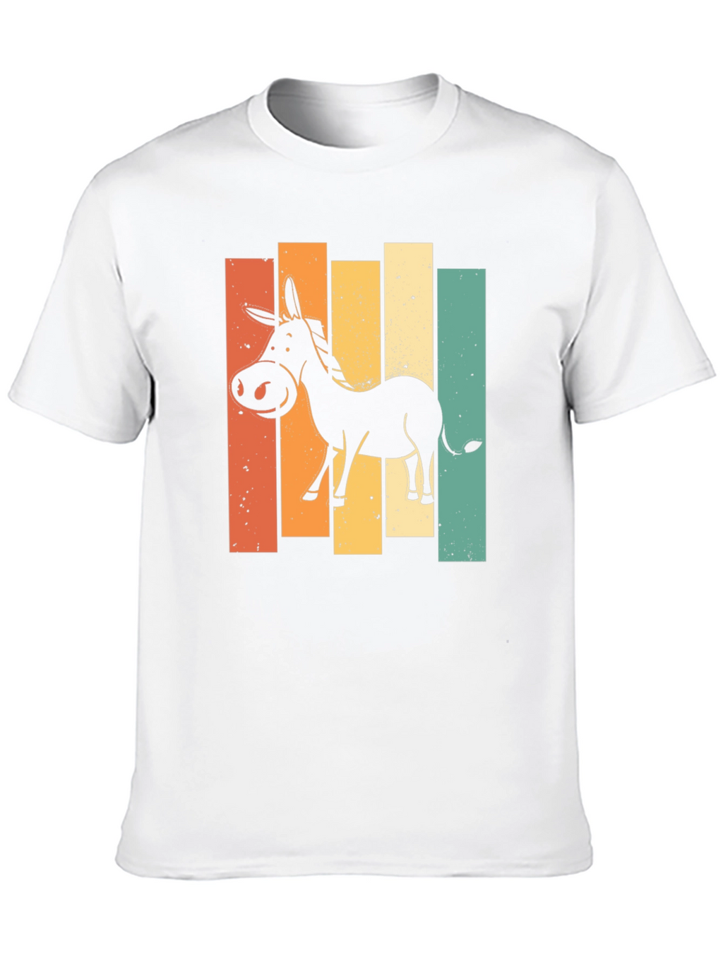 Retro Donkey Graphic T-Shirt - Black