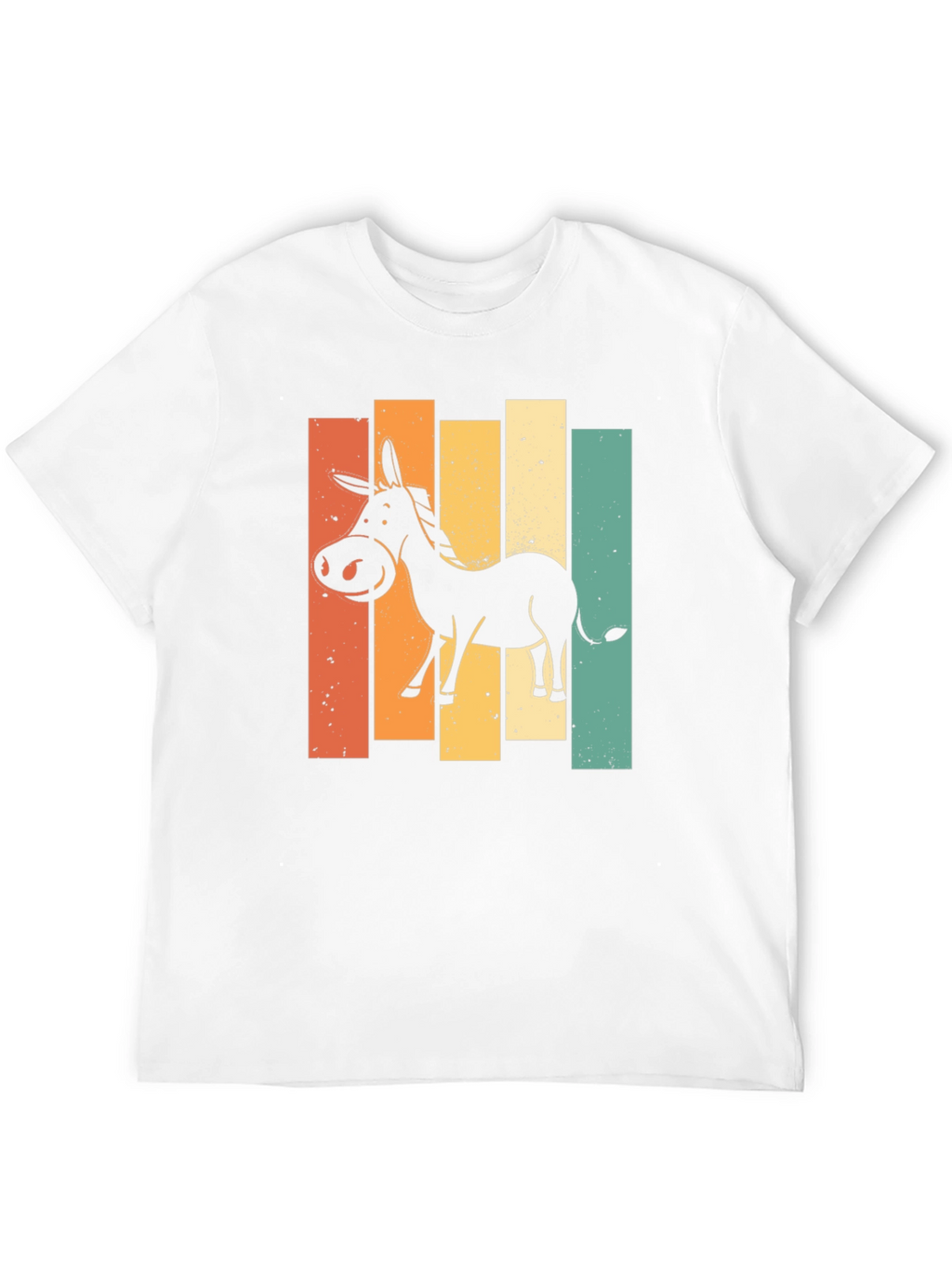 Retro Donkey Graphic T-Shirt - Black