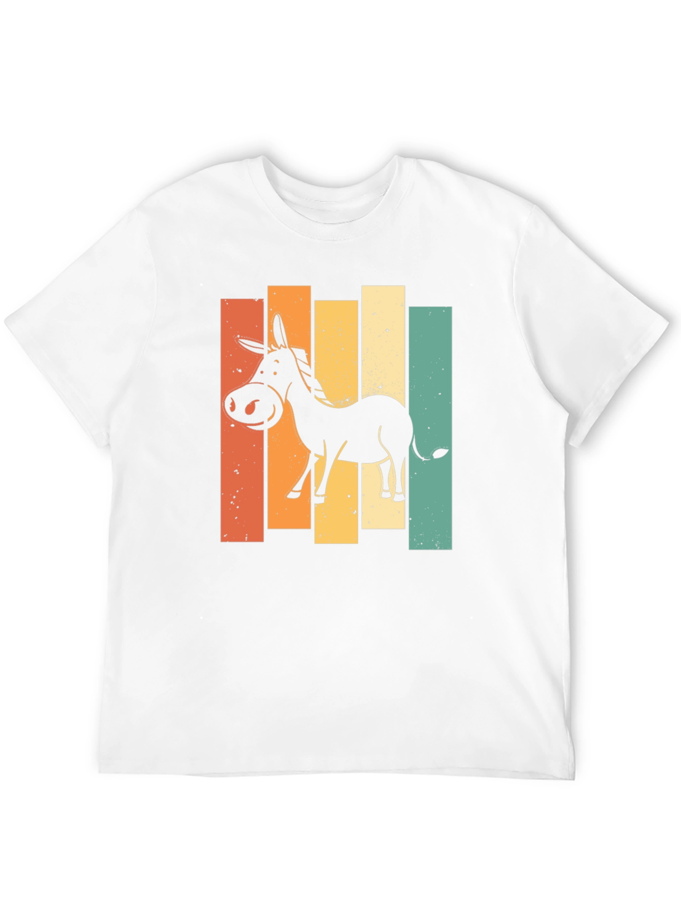 Retro Donkey Graphic T-Shirt - Black
