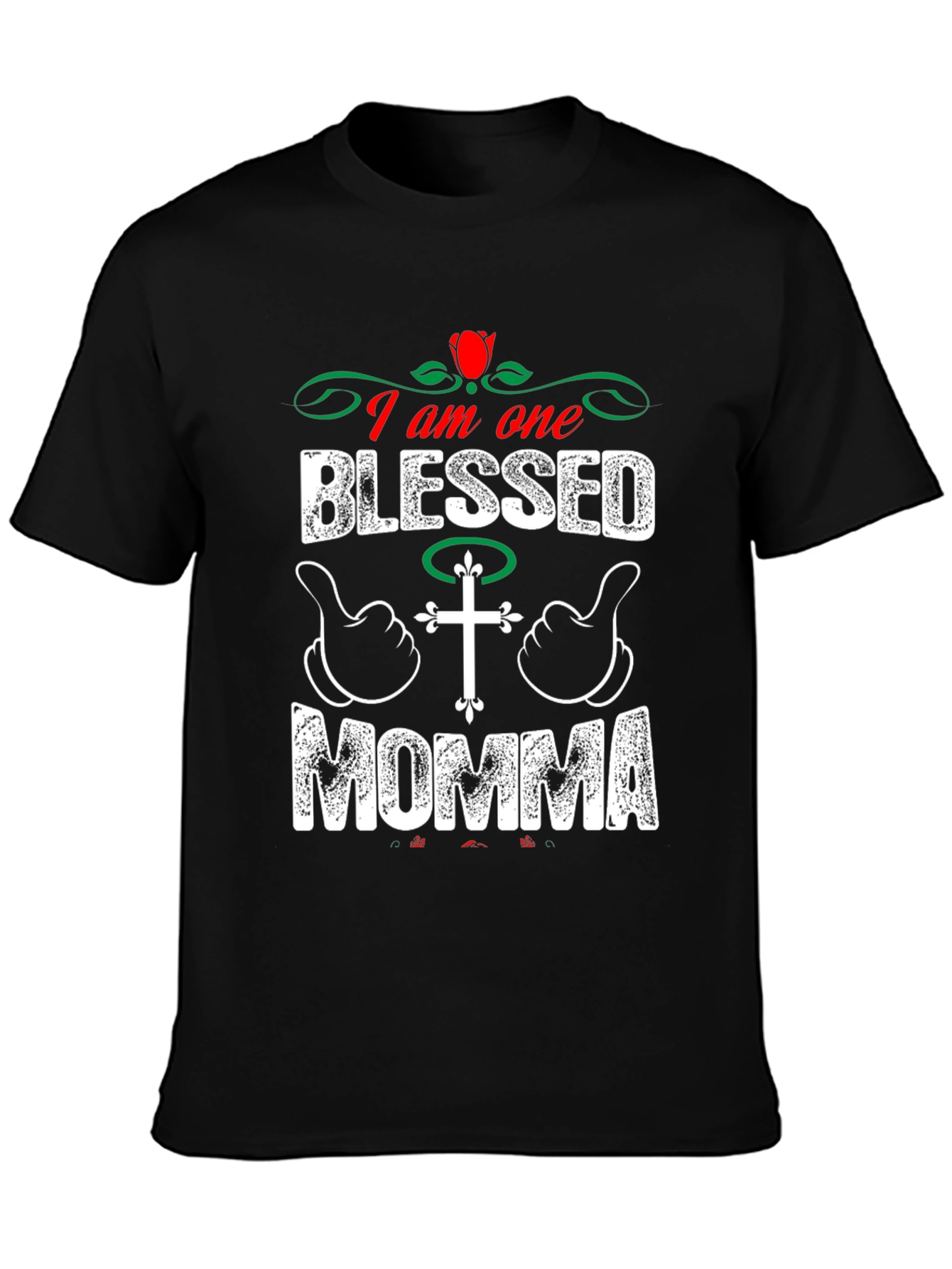 Blessed Momma T-Shirt - Christian Graphic Tee