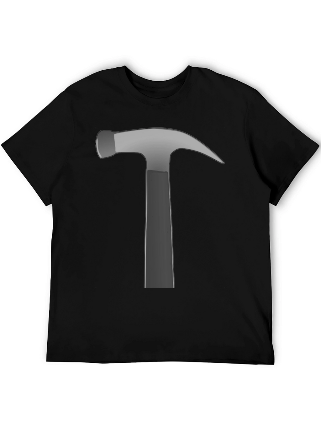 Hammer Graphic Tee - Black Cotton Crew Neck