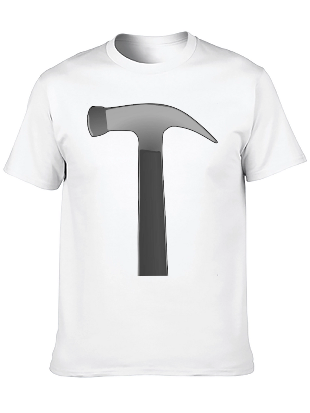 Hammer Graphic Tee - Black Cotton Crew Neck