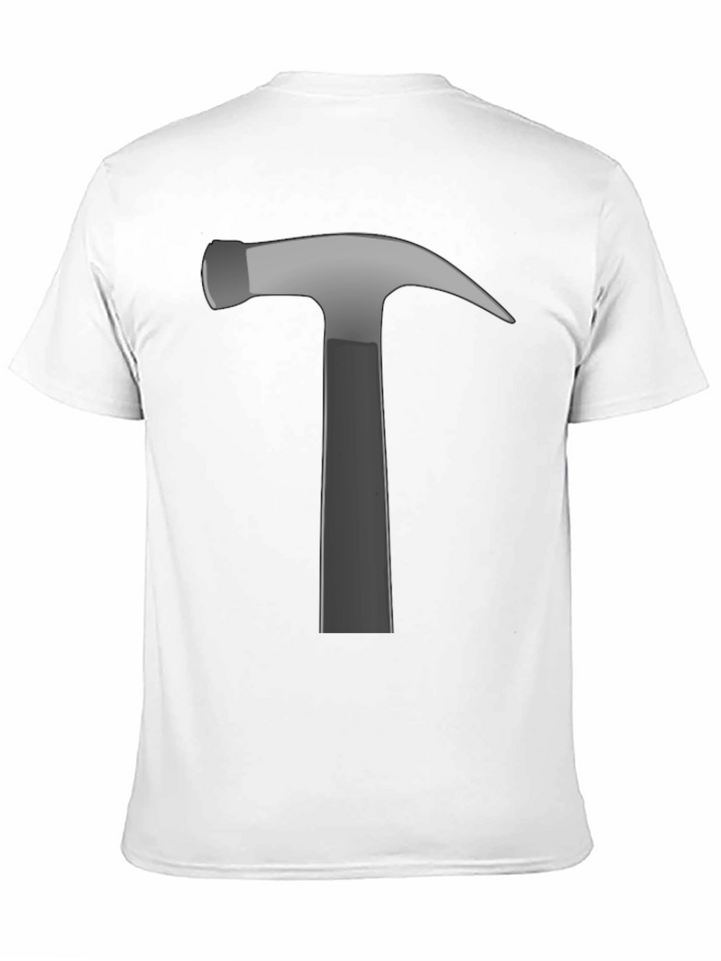 Hammer Graphic Tee - Black Cotton Crew Neck