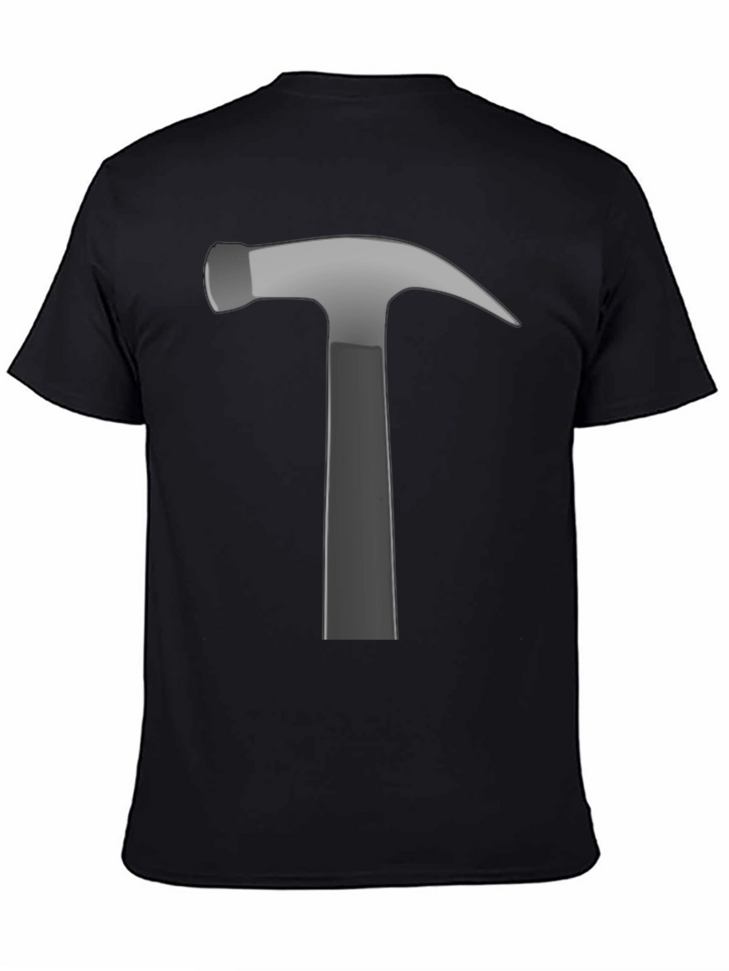 Hammer Graphic Tee - Black Cotton Crew Neck