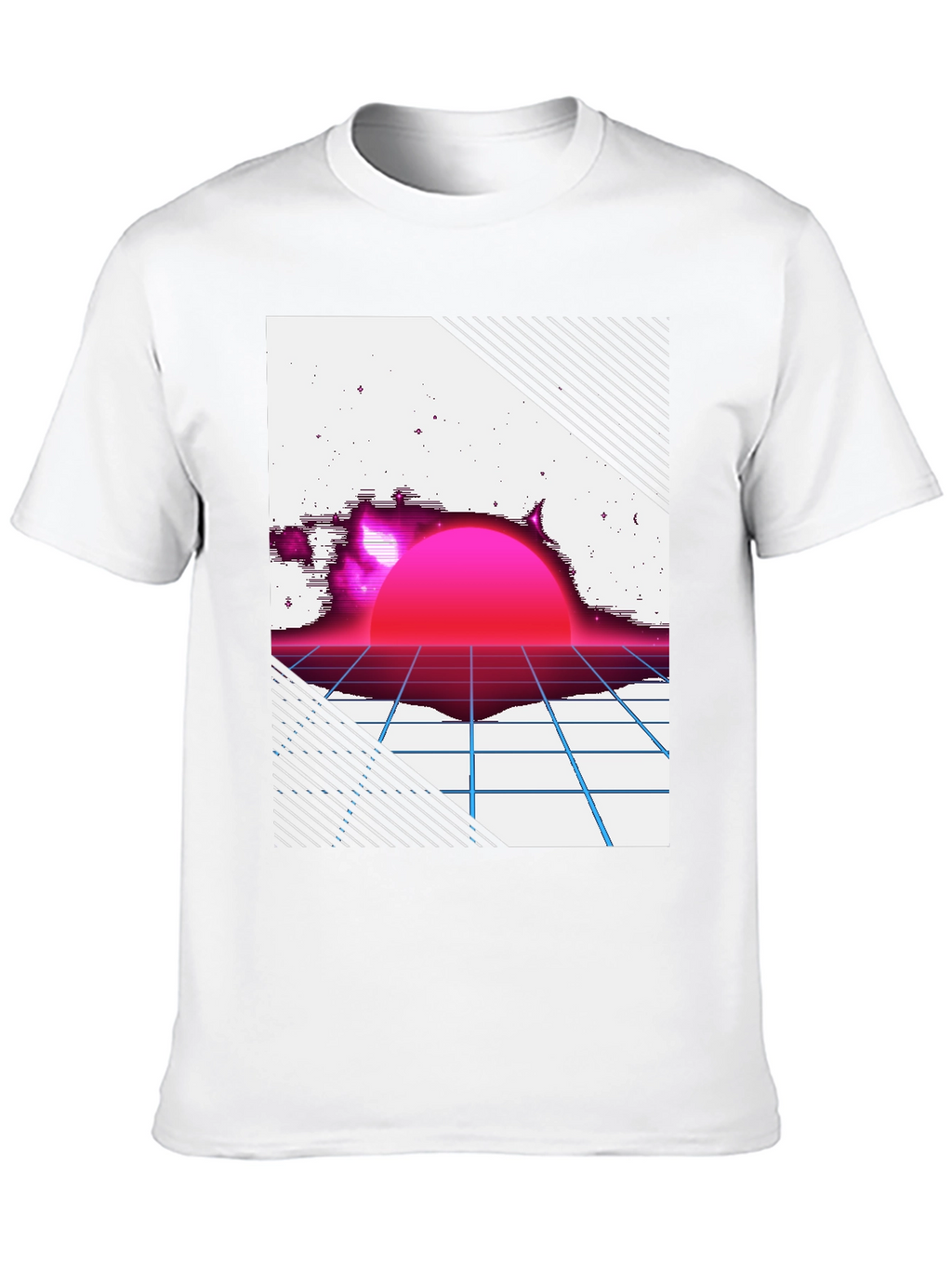 Retro Sunset Graphic Tee - Black T-Shirt