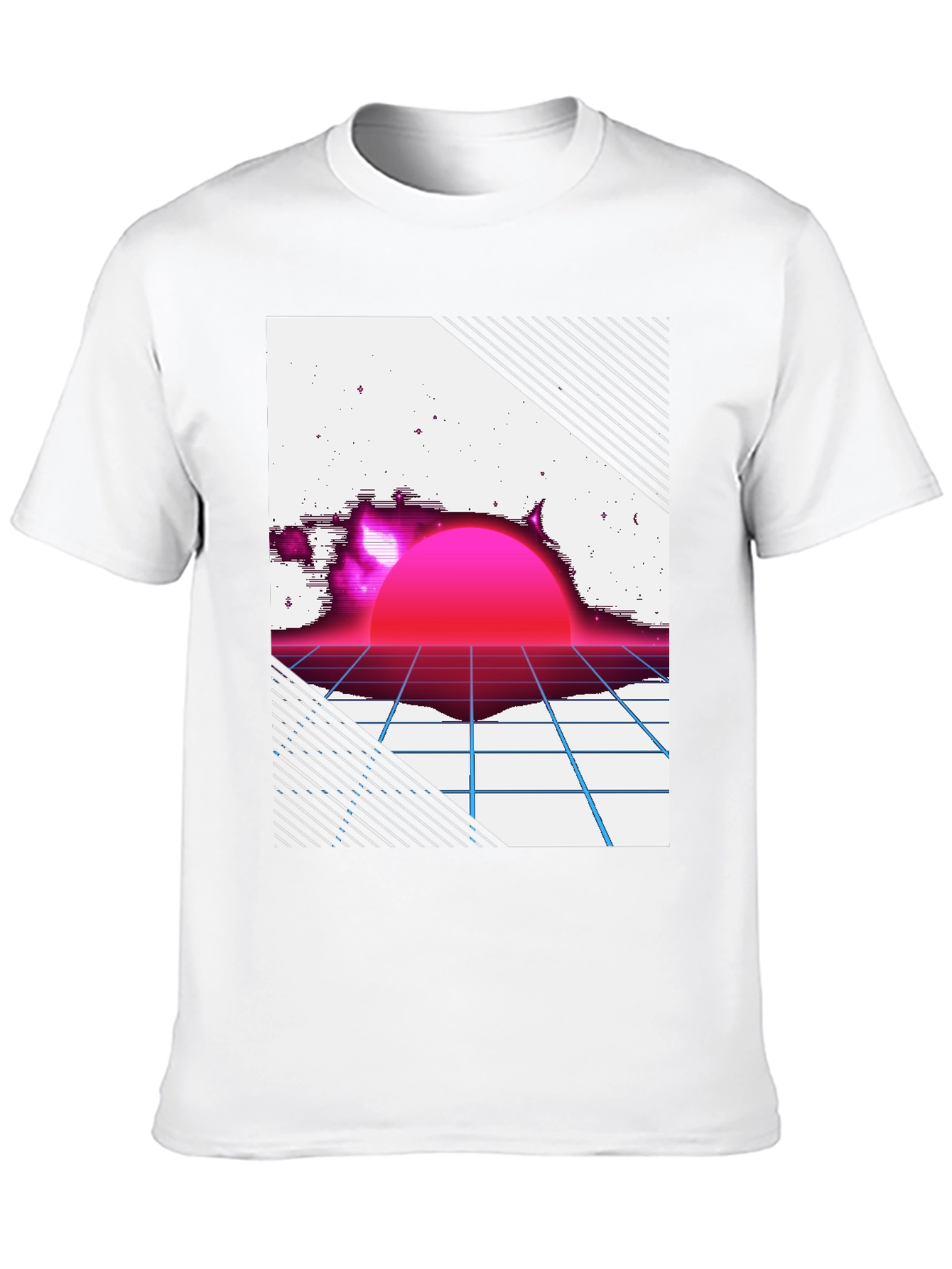 Retro Sunset Graphic Tee - Black T-Shirt