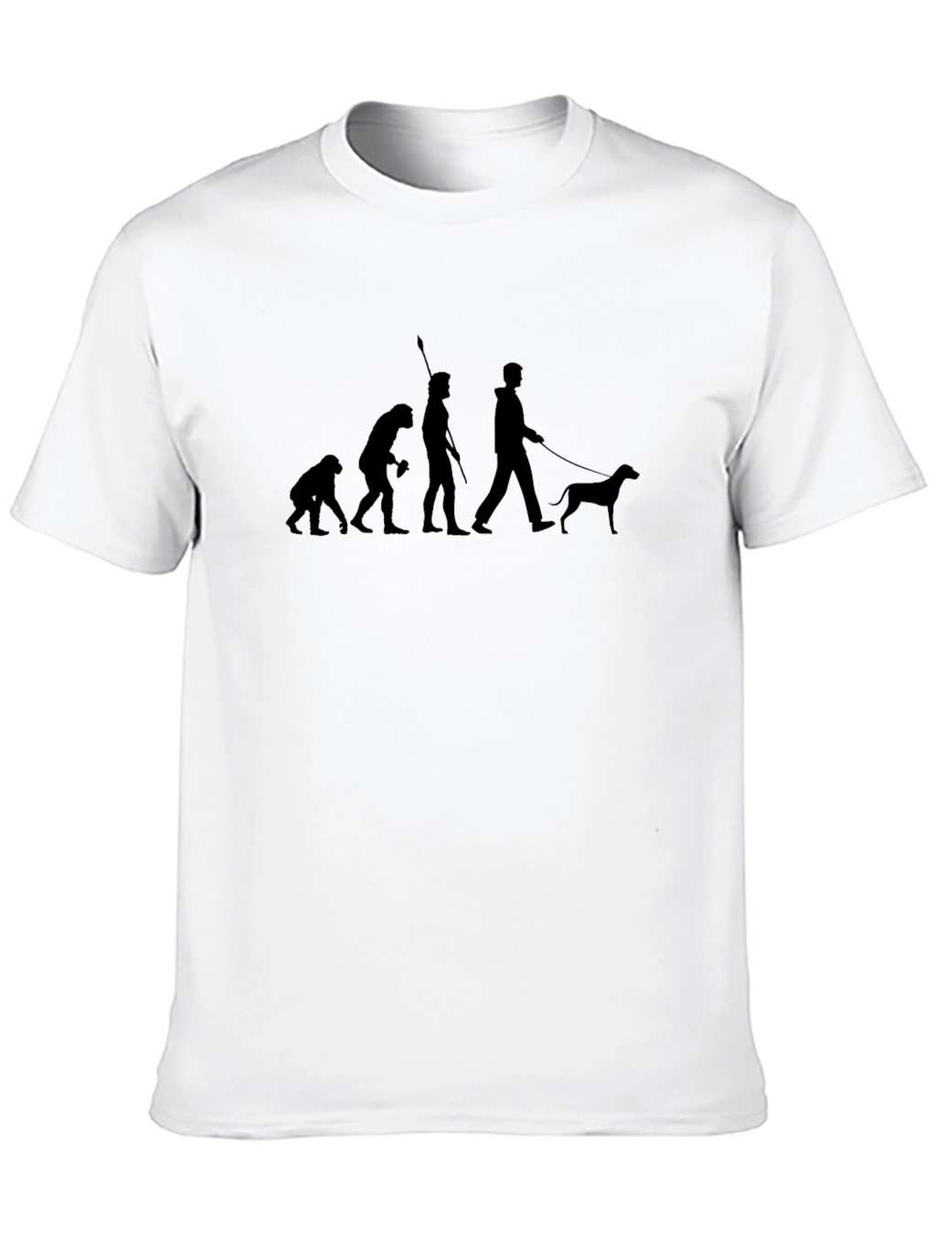 Evolution of Dog Owner T-Shirt - Black
