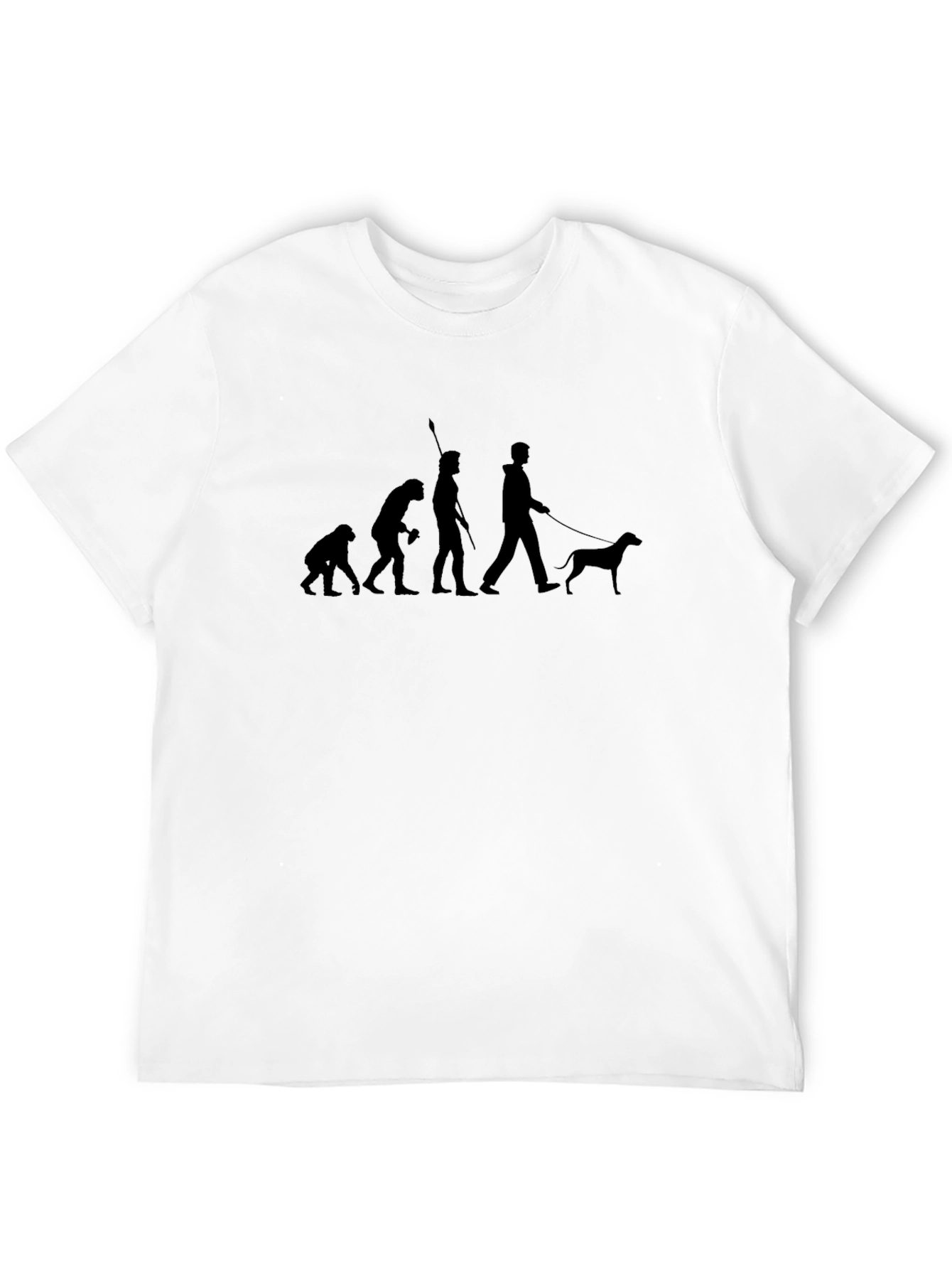 Evolution of Dog Owner T-Shirt - Black