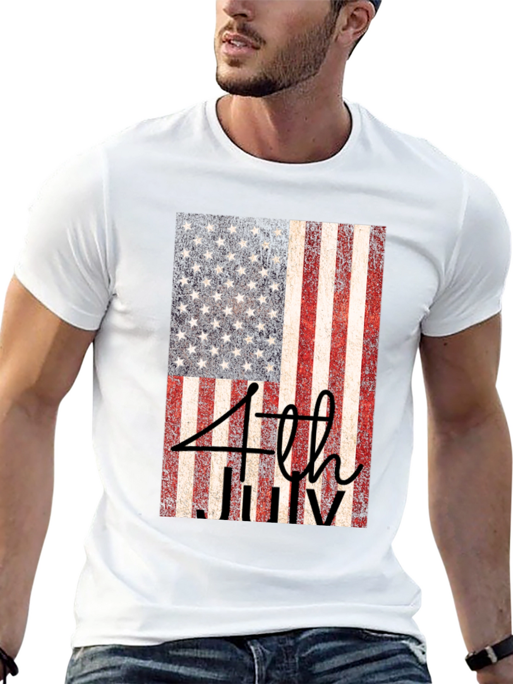 Patriotic 4th of July Flag T-Shirt
