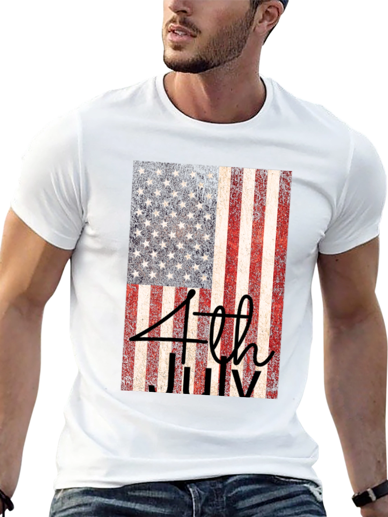 Patriotic 4th of July Flag T-Shirt