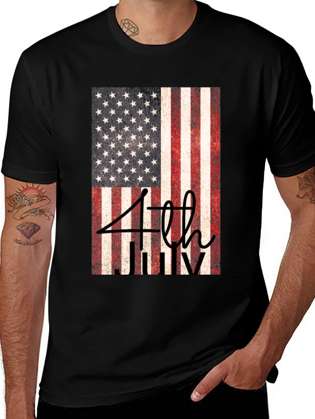 Patriotic 4th of July Flag T-Shirt