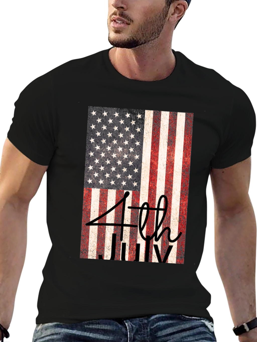 Patriotic 4th of July Flag T-Shirt