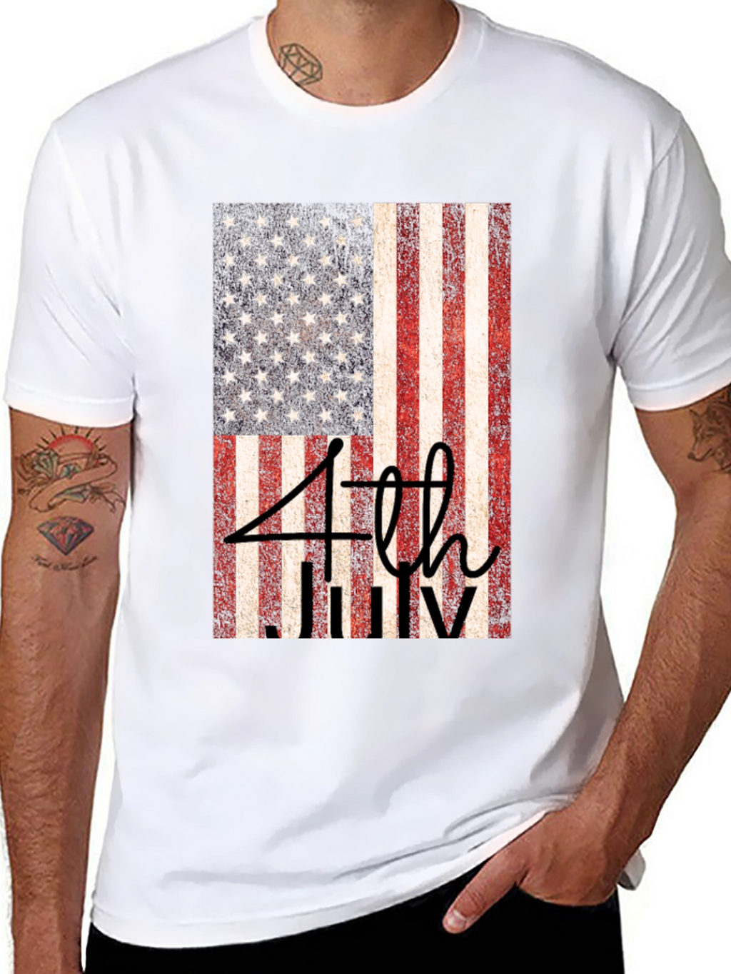 Patriotic 4th of July Flag T-Shirt