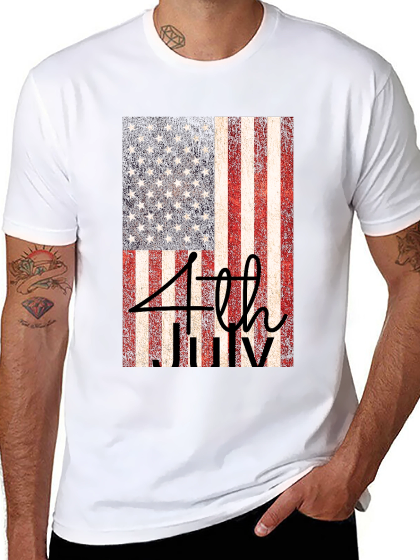 Patriotic 4th of July Flag T-Shirt