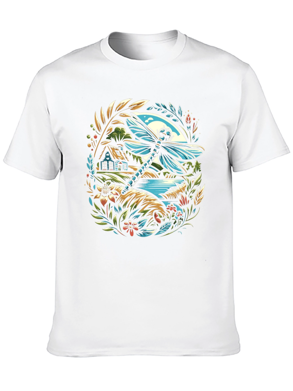 Dragonfly Landscape Graphic T-Shirt
