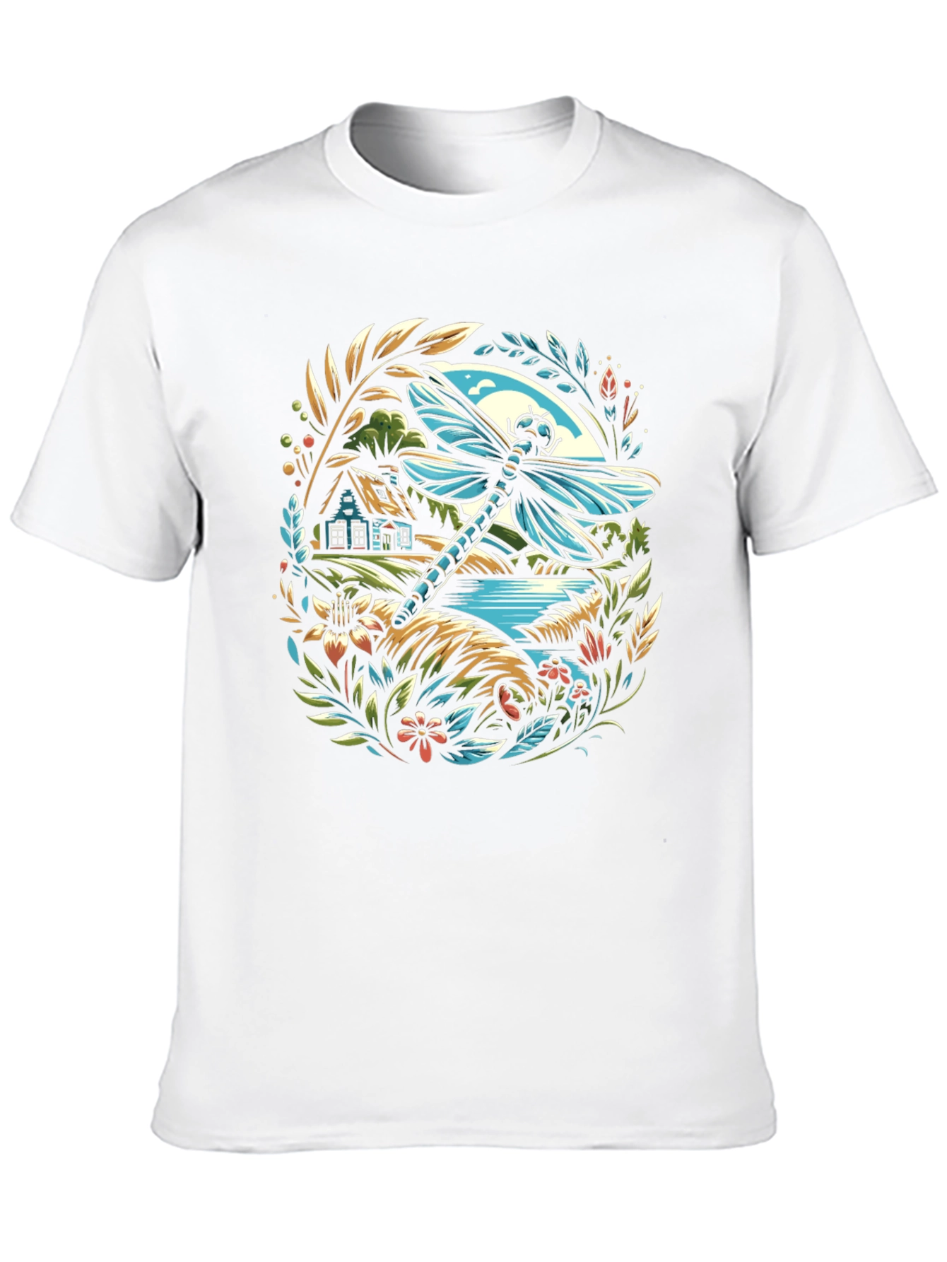 Dragonfly Landscape Graphic T-Shirt