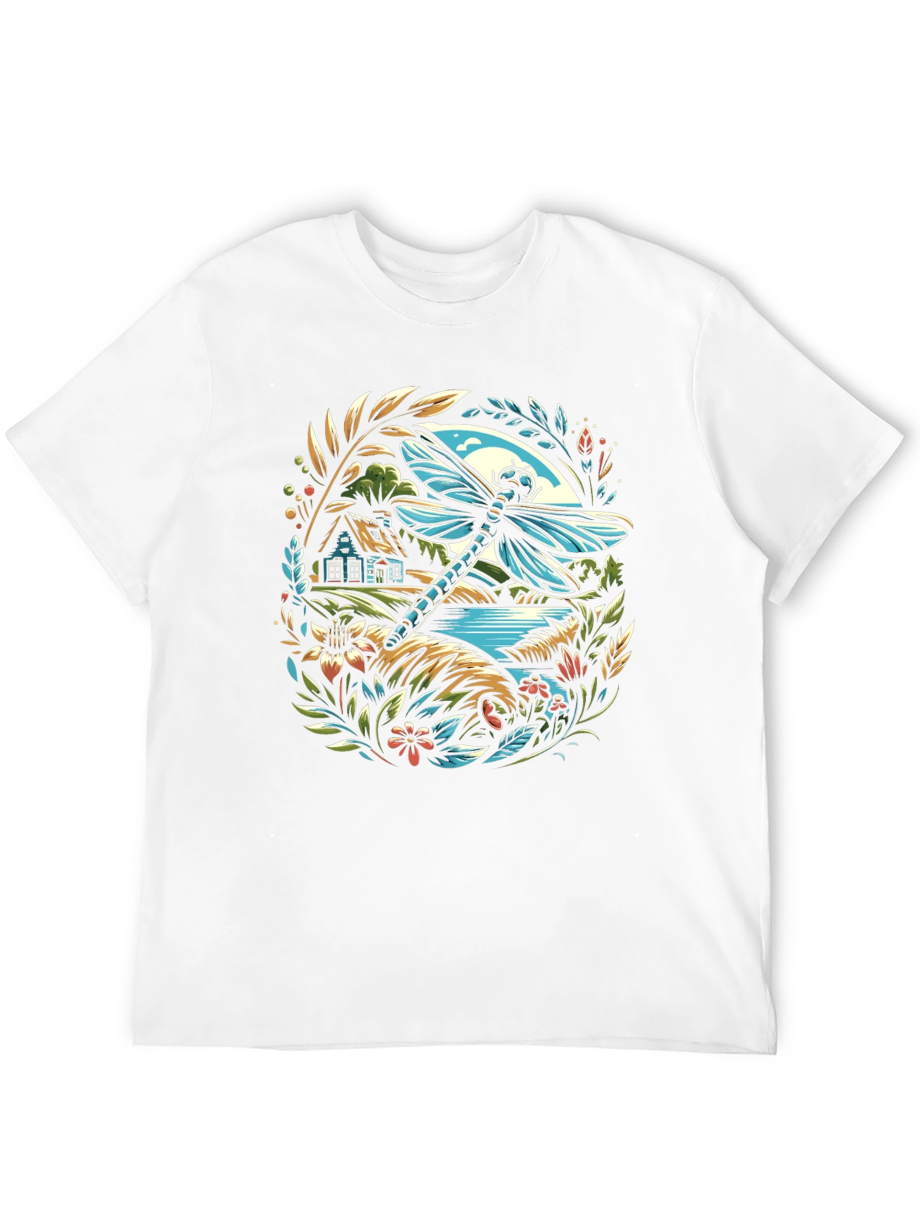 Dragonfly Landscape Graphic T-Shirt