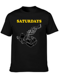 Saturday Lawn Mower Graphic Tee