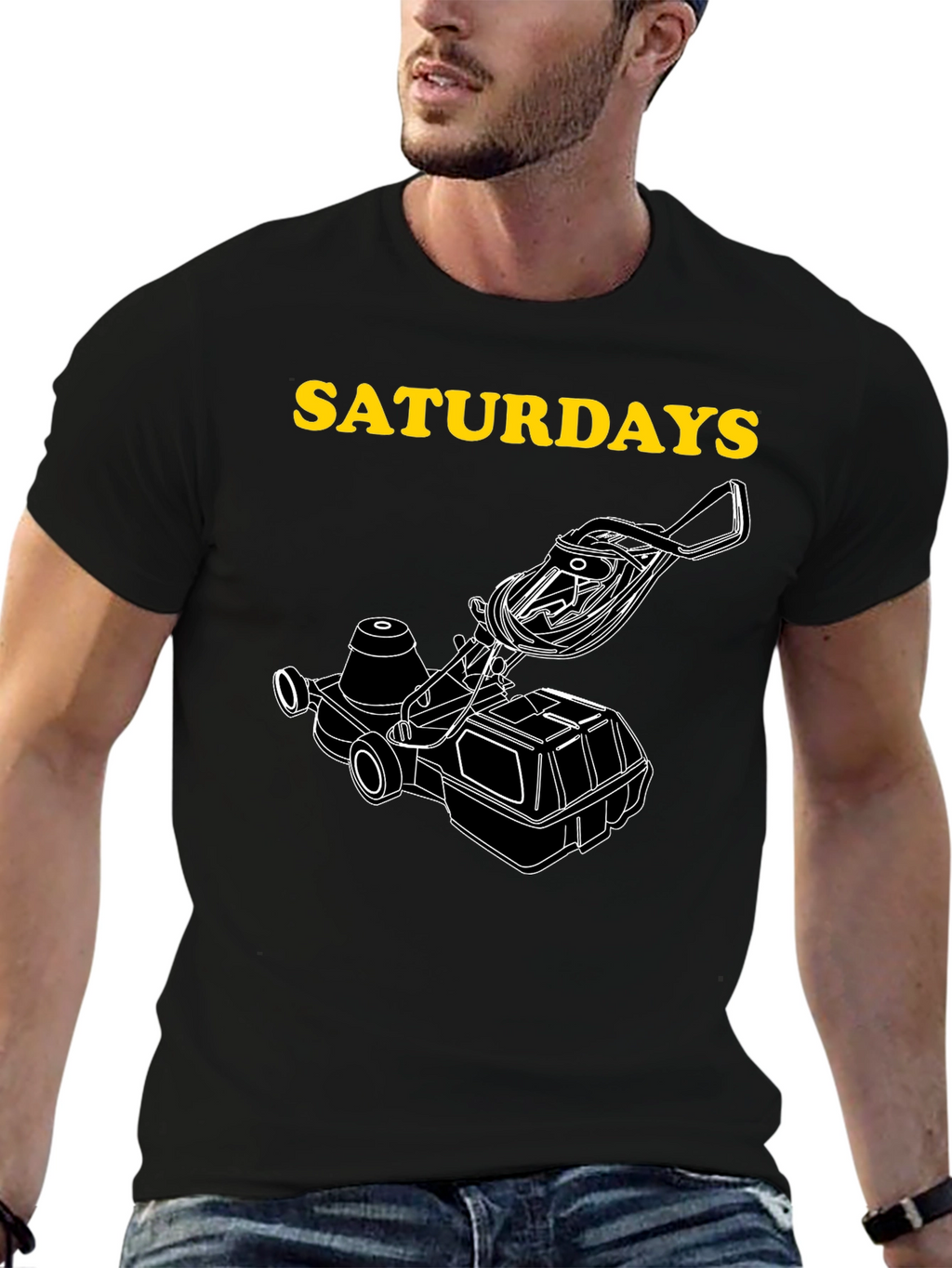 Saturday Lawn Mower Graphic Tee