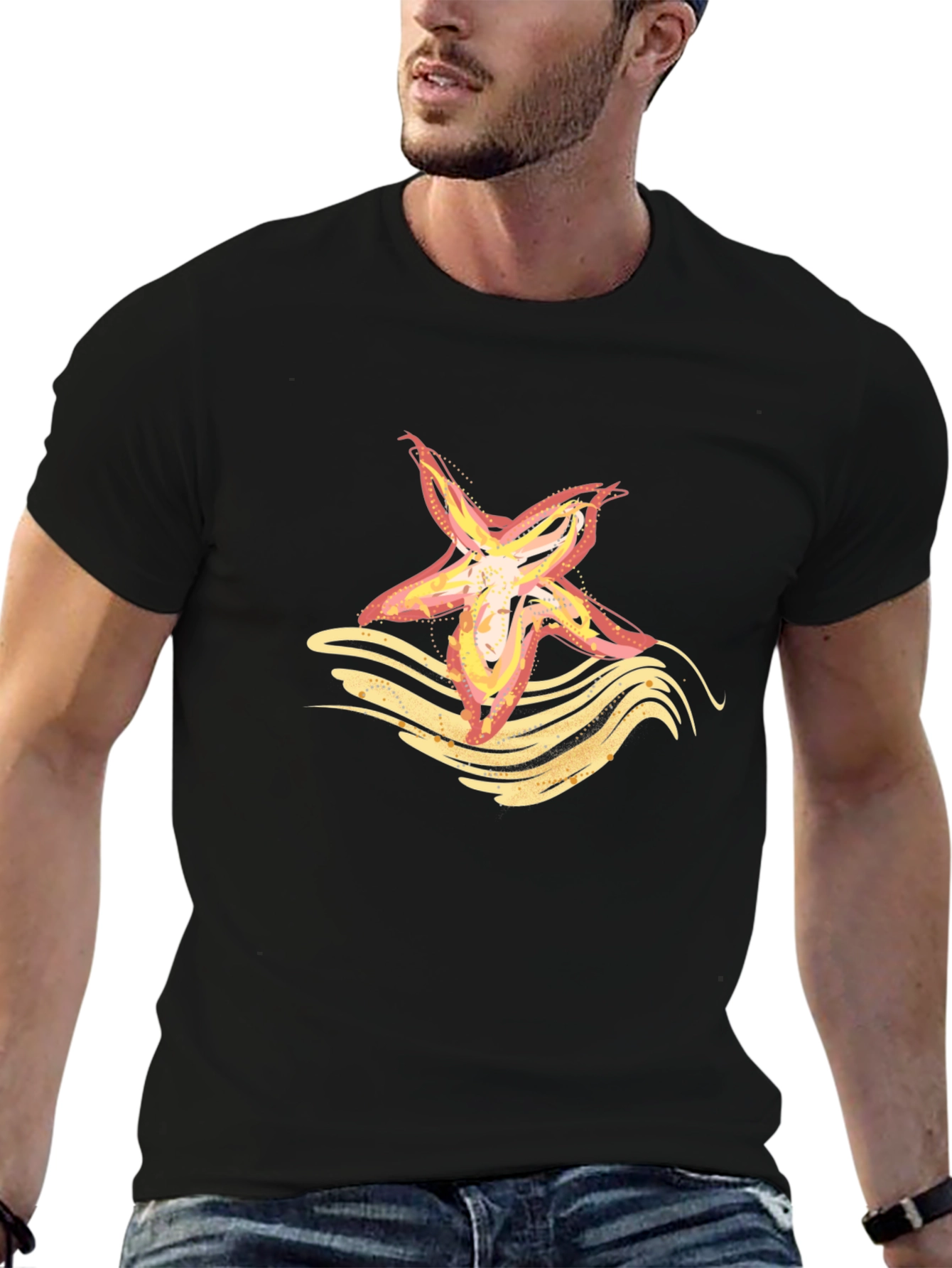 Starfish Graphic Tee - Coastal Vibes