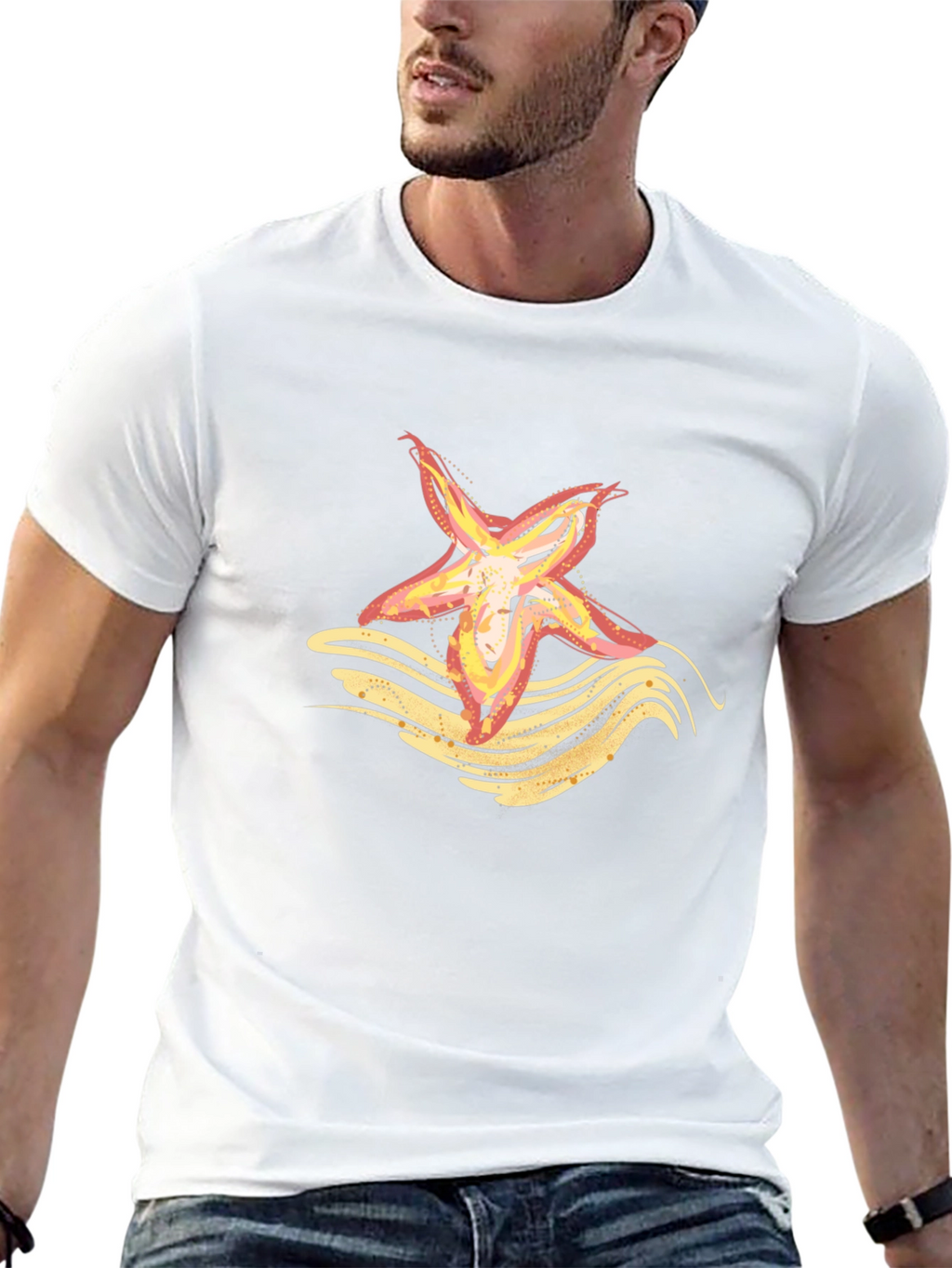 Starfish Graphic Tee - Coastal Vibes