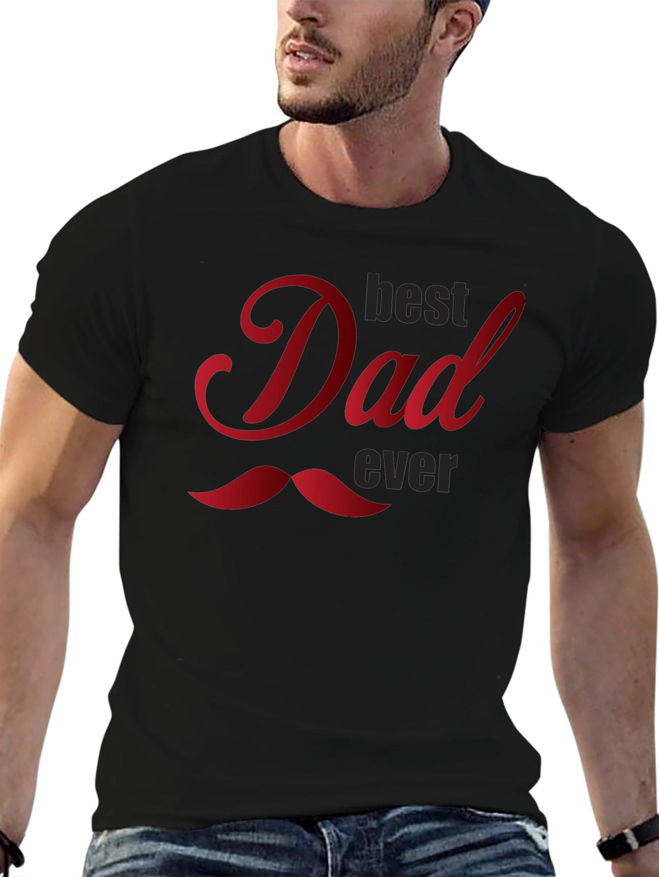 Best Dad Ever Black T-Shirt