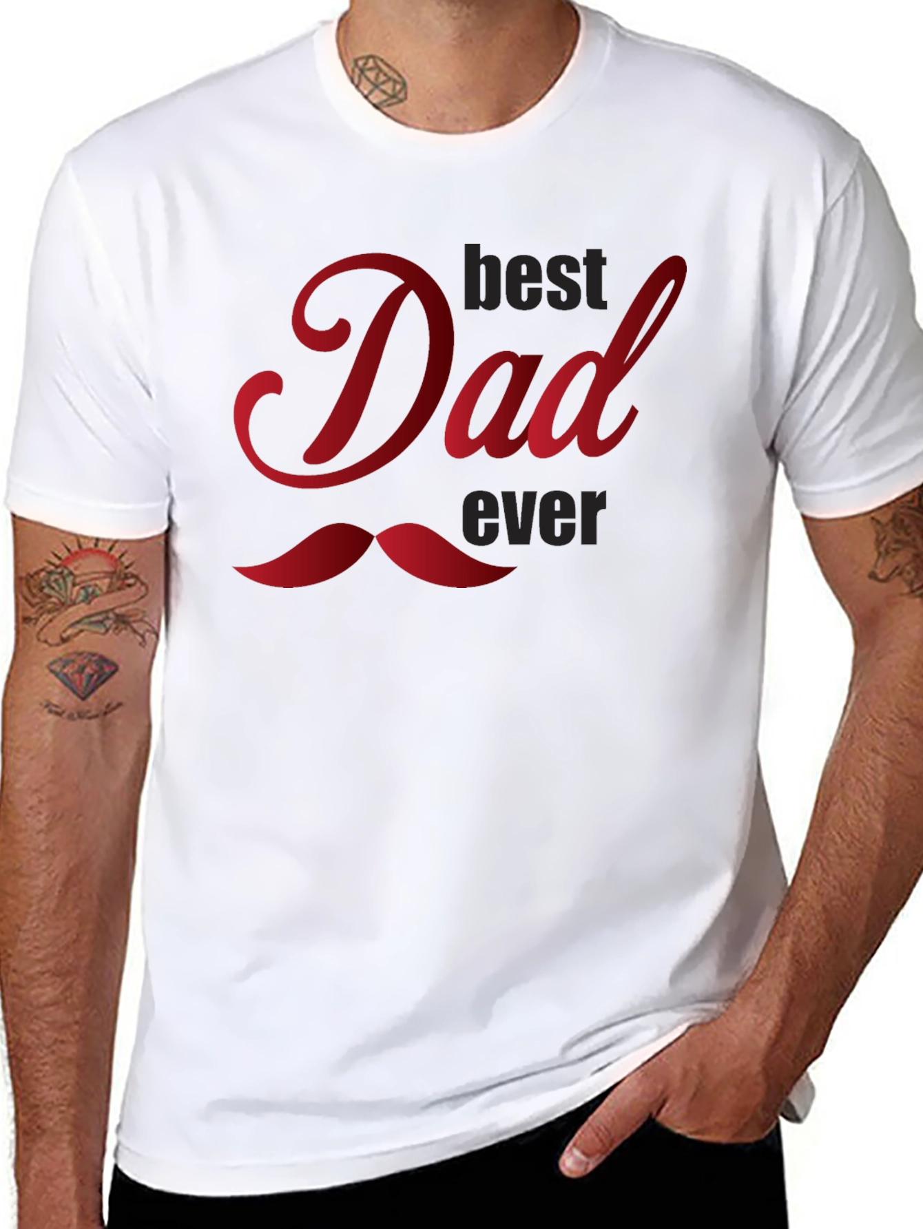 Best Dad Ever Black T-Shirt