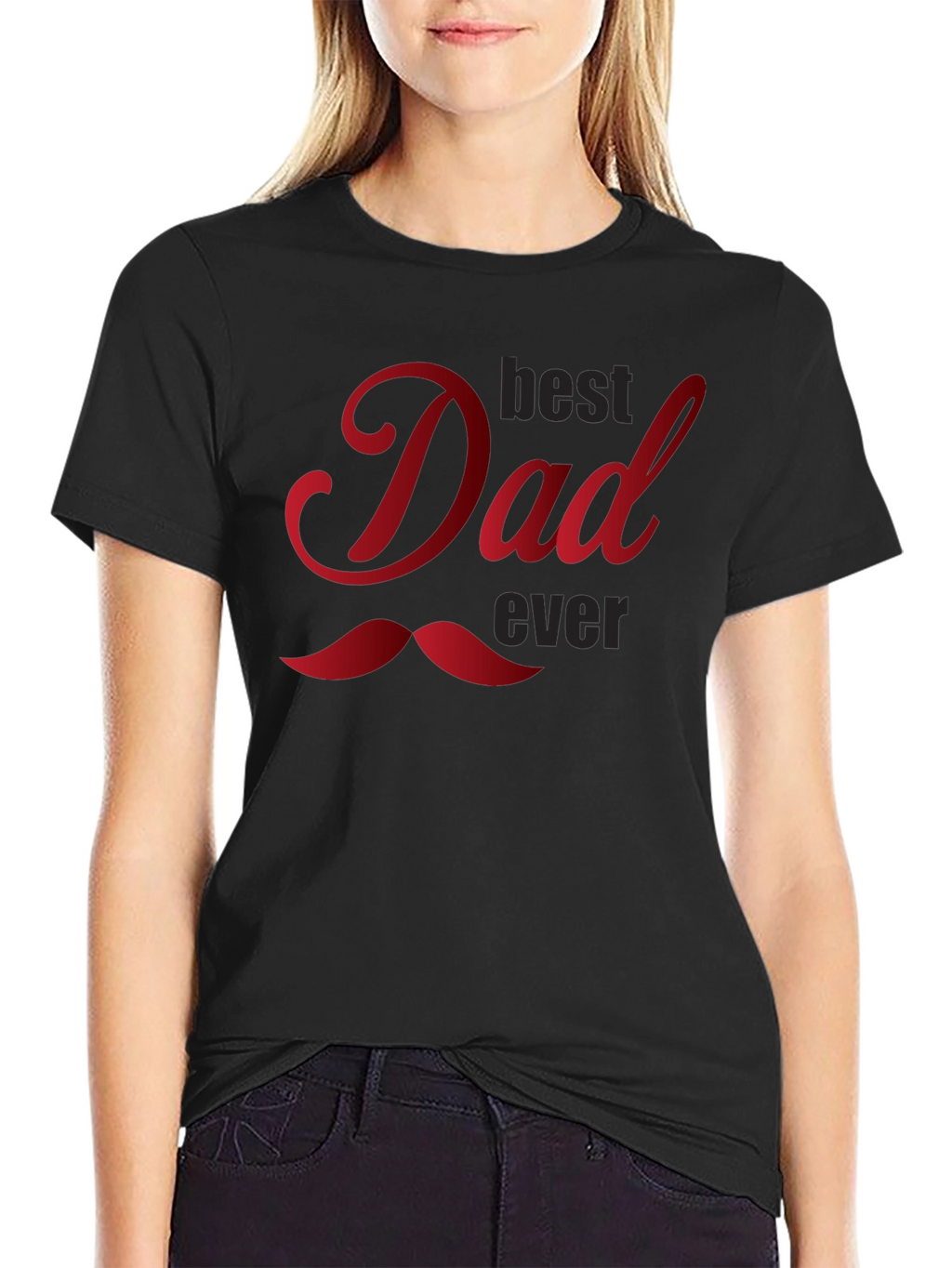 Best Dad Ever Black T-Shirt