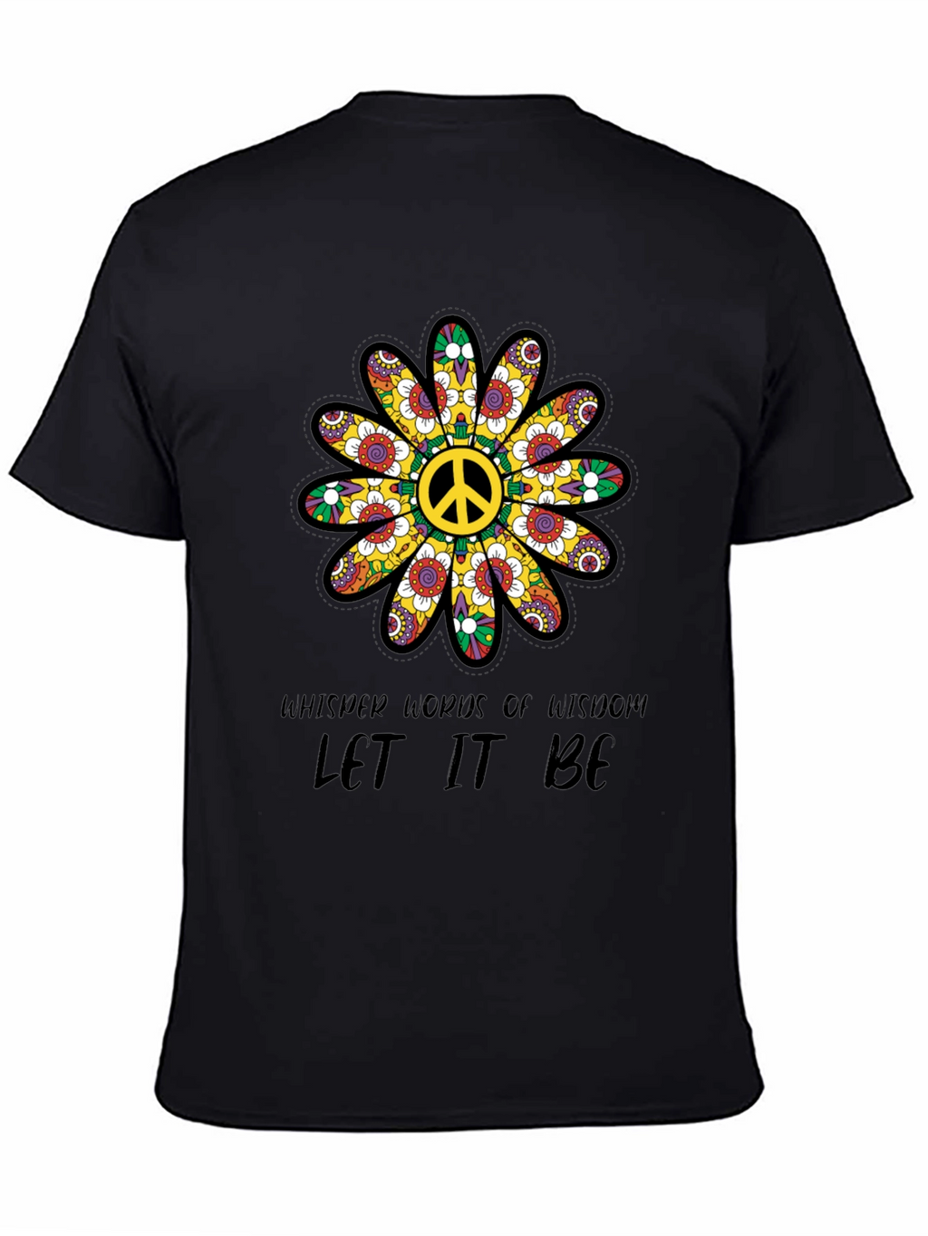 Peace Sign Flower T-Shirt - Let It Be