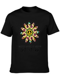 Peace Sign Flower T-Shirt - Let It Be