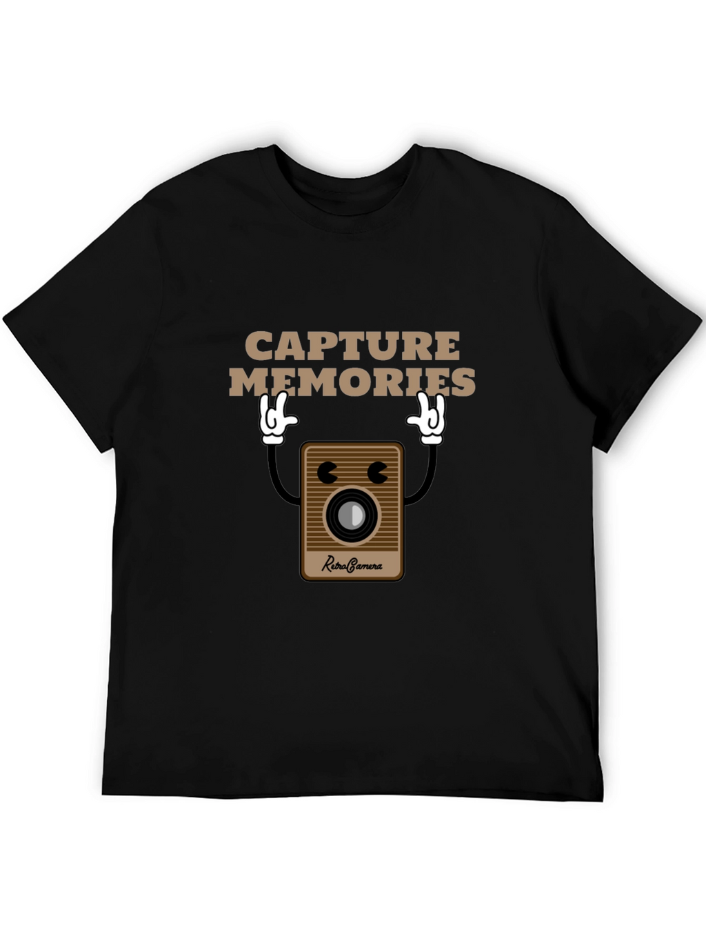 Retro Camera Capture Memories Graphic T-Shirt