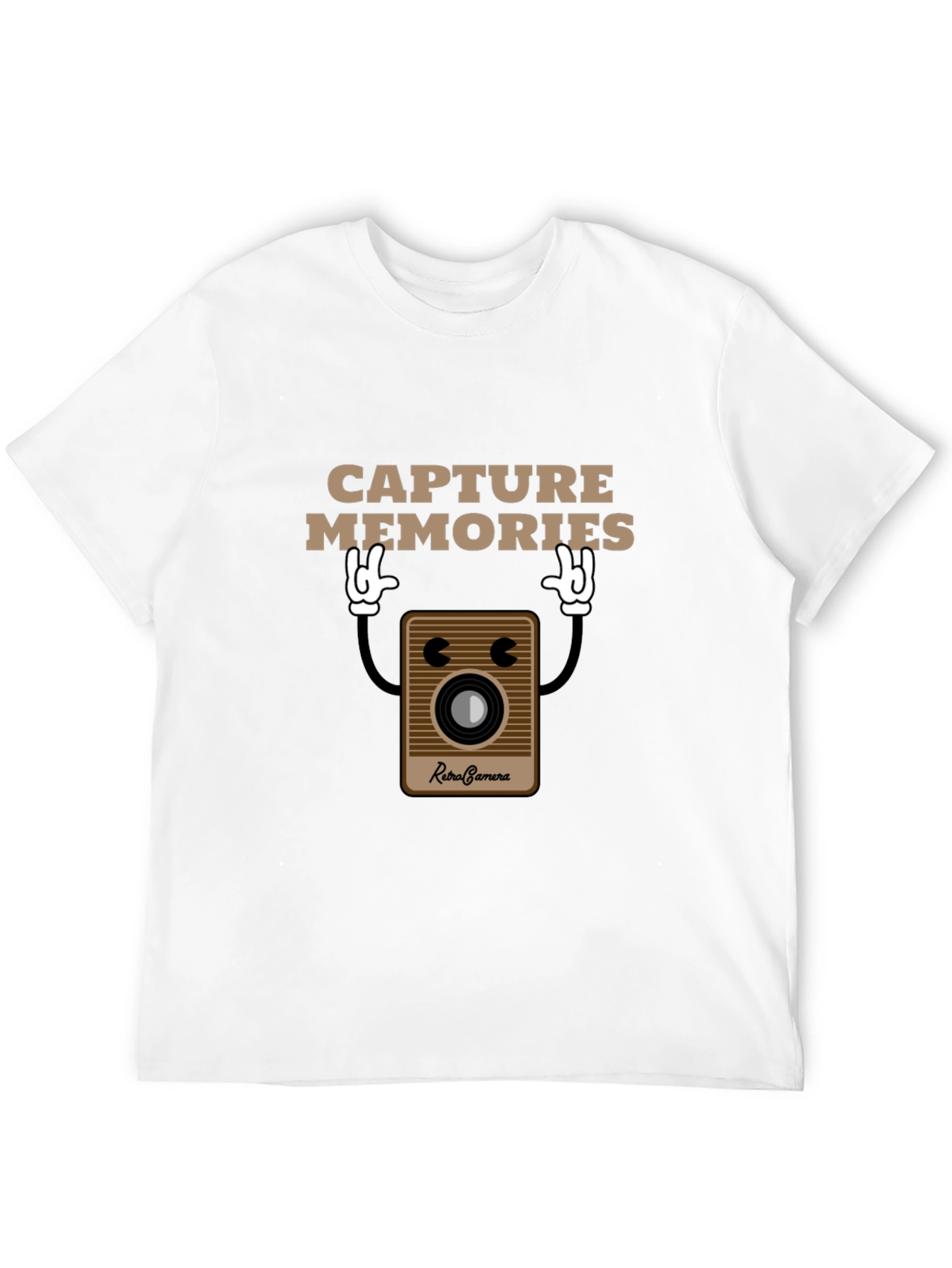 Retro Camera Capture Memories Graphic T-Shirt
