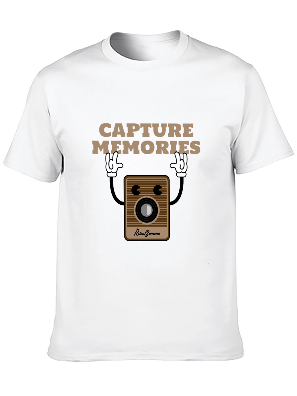 Retro Camera Capture Memories Graphic T-Shirt