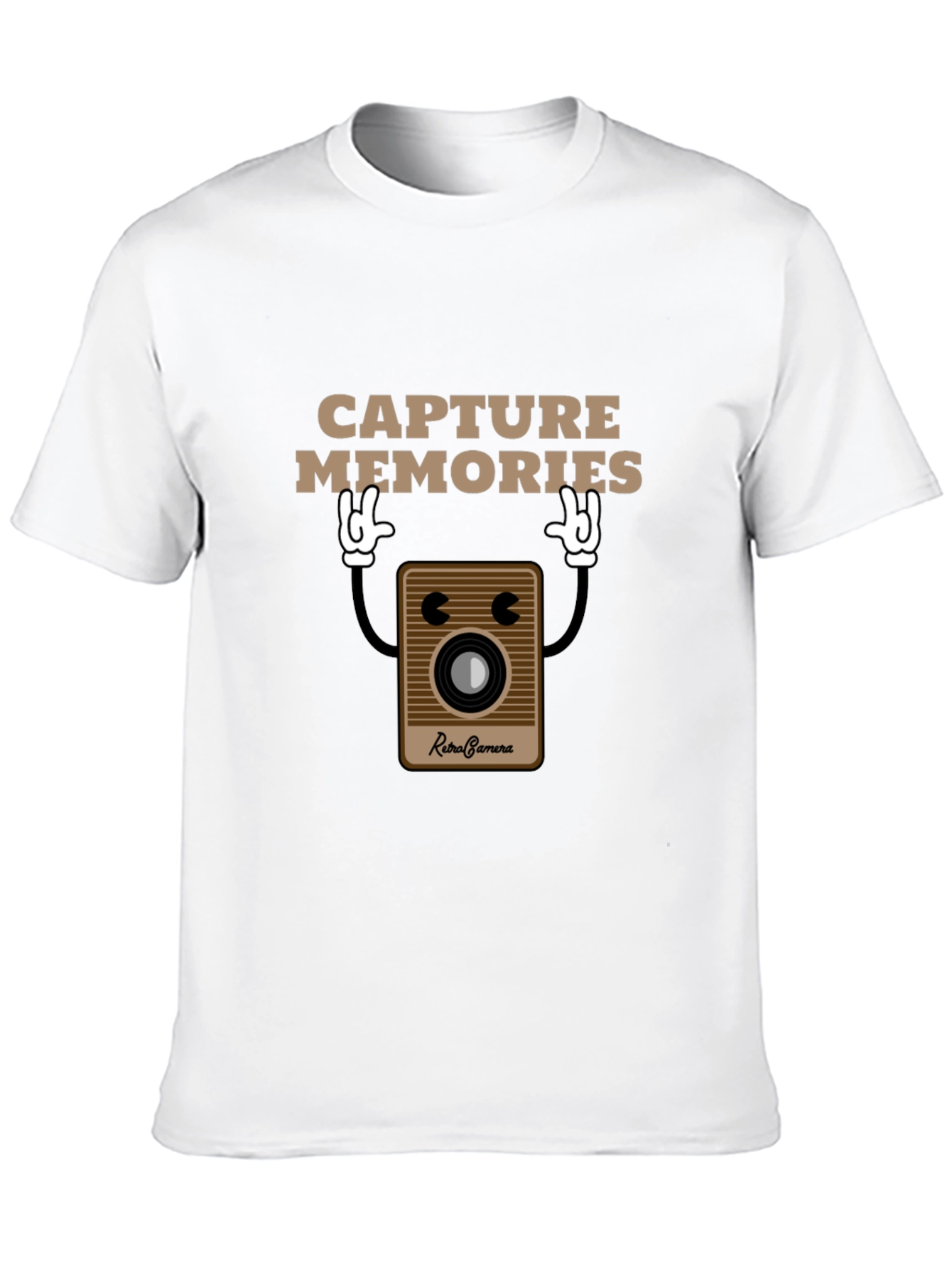 Retro Camera Capture Memories Graphic T-Shirt
