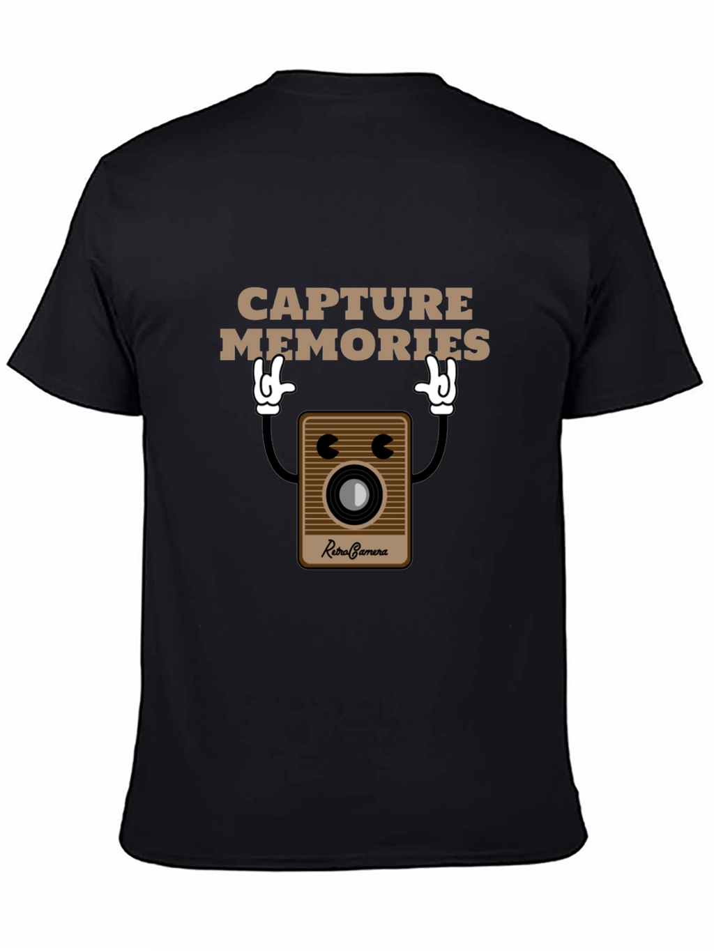 Retro Camera Capture Memories Graphic T-Shirt