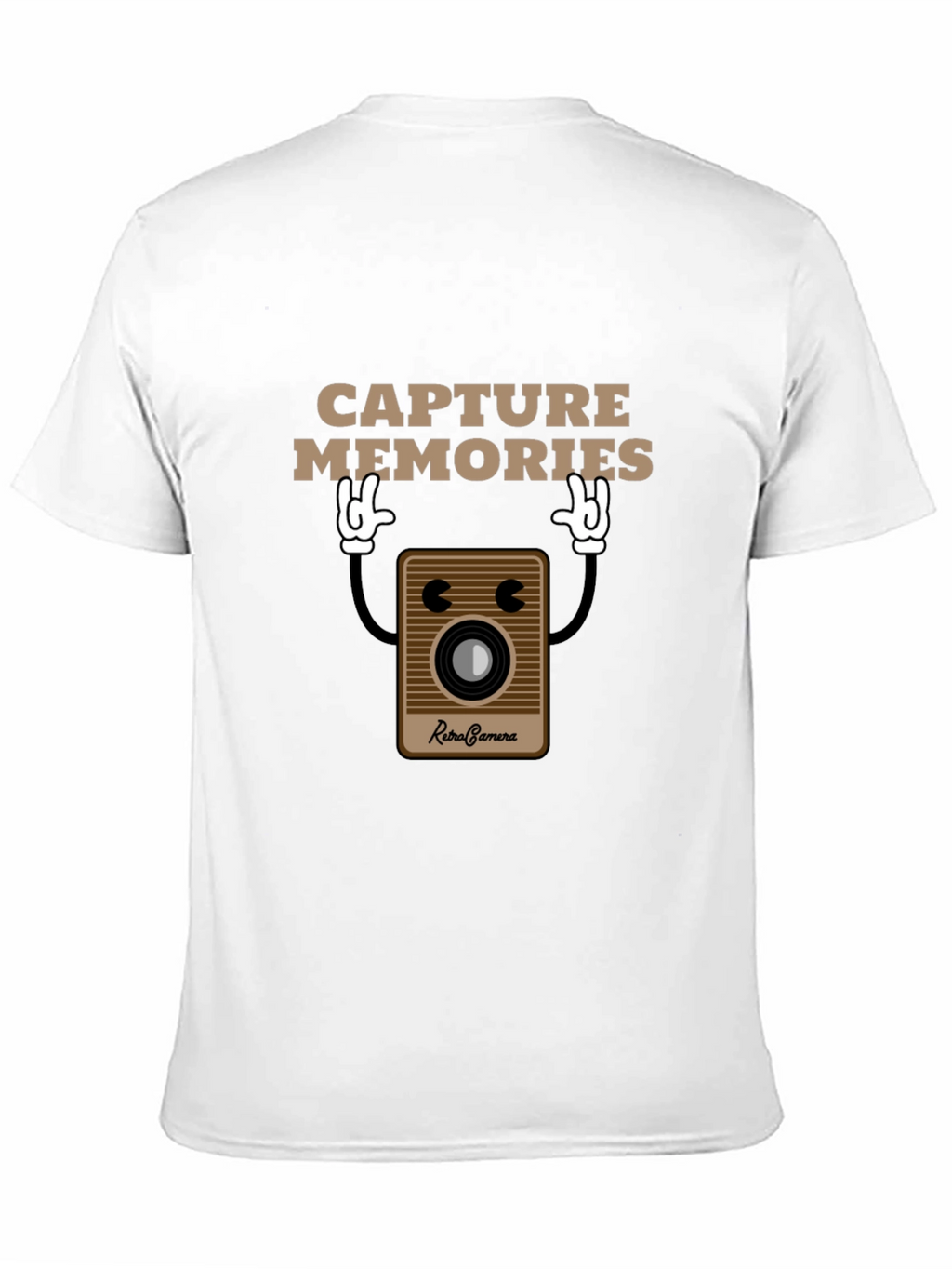 Retro Camera Capture Memories Graphic T-Shirt