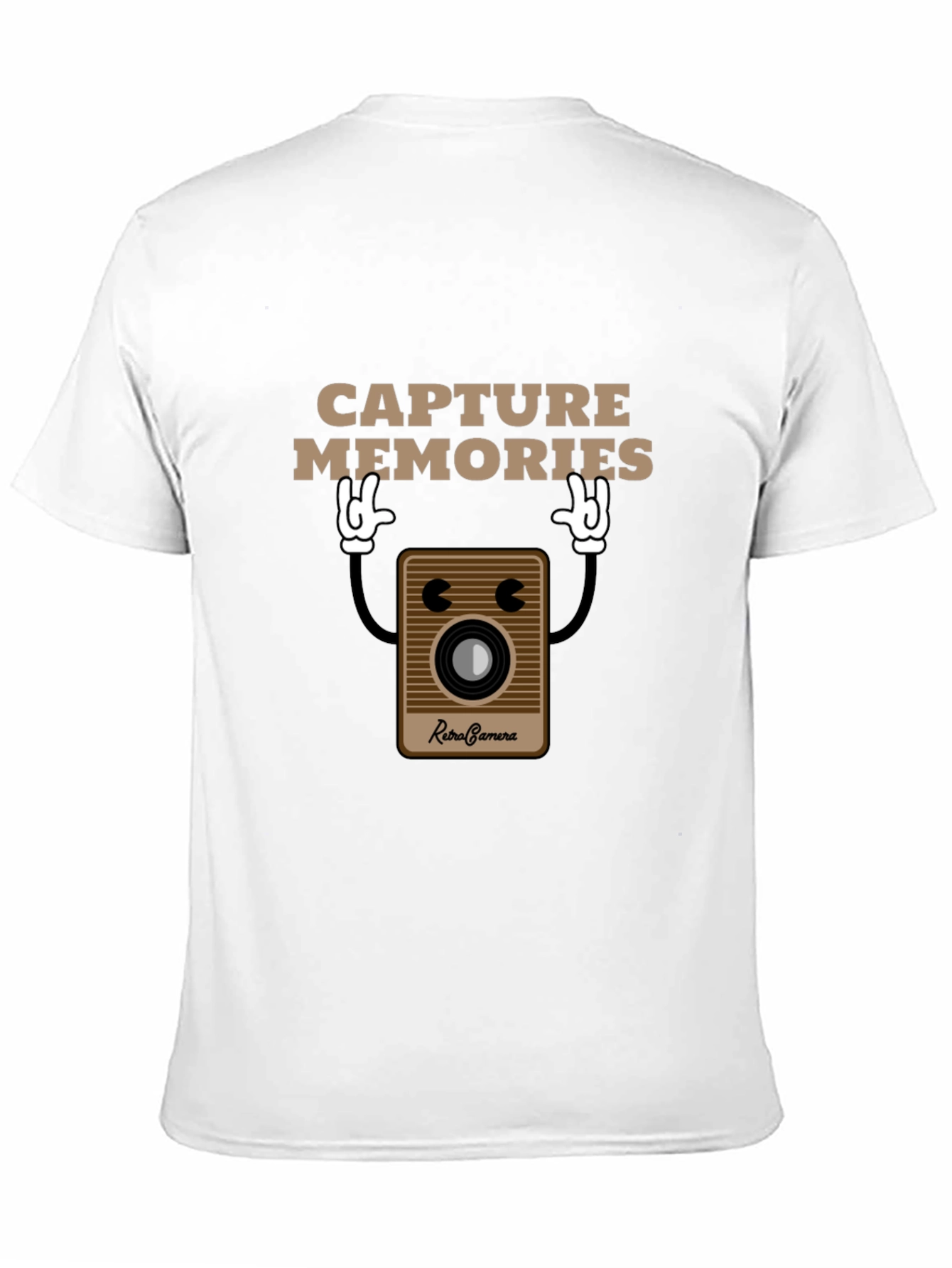 Retro Camera Capture Memories Graphic T-Shirt