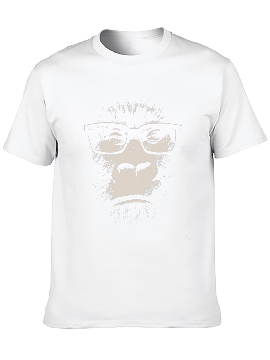 Gorilla with Glasses T-Shirt - Black