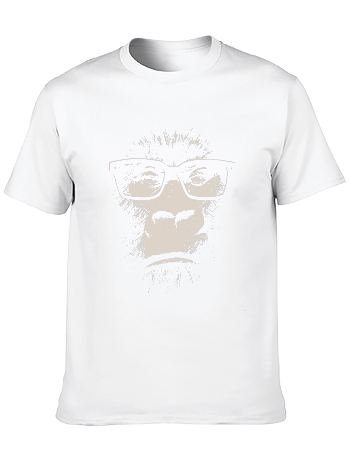 Gorilla with Glasses T-Shirt - Black
