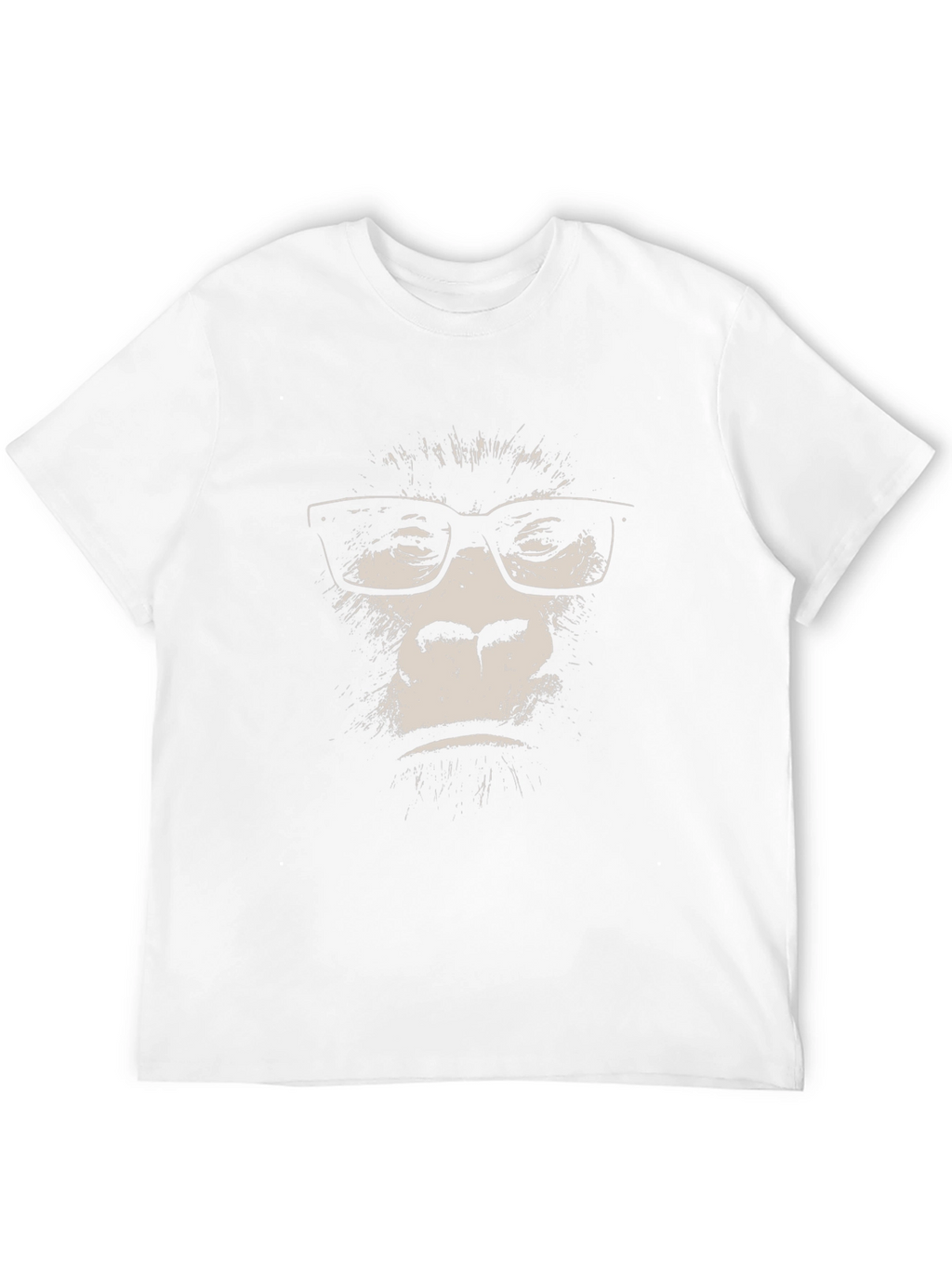 Gorilla with Glasses T-Shirt - Black