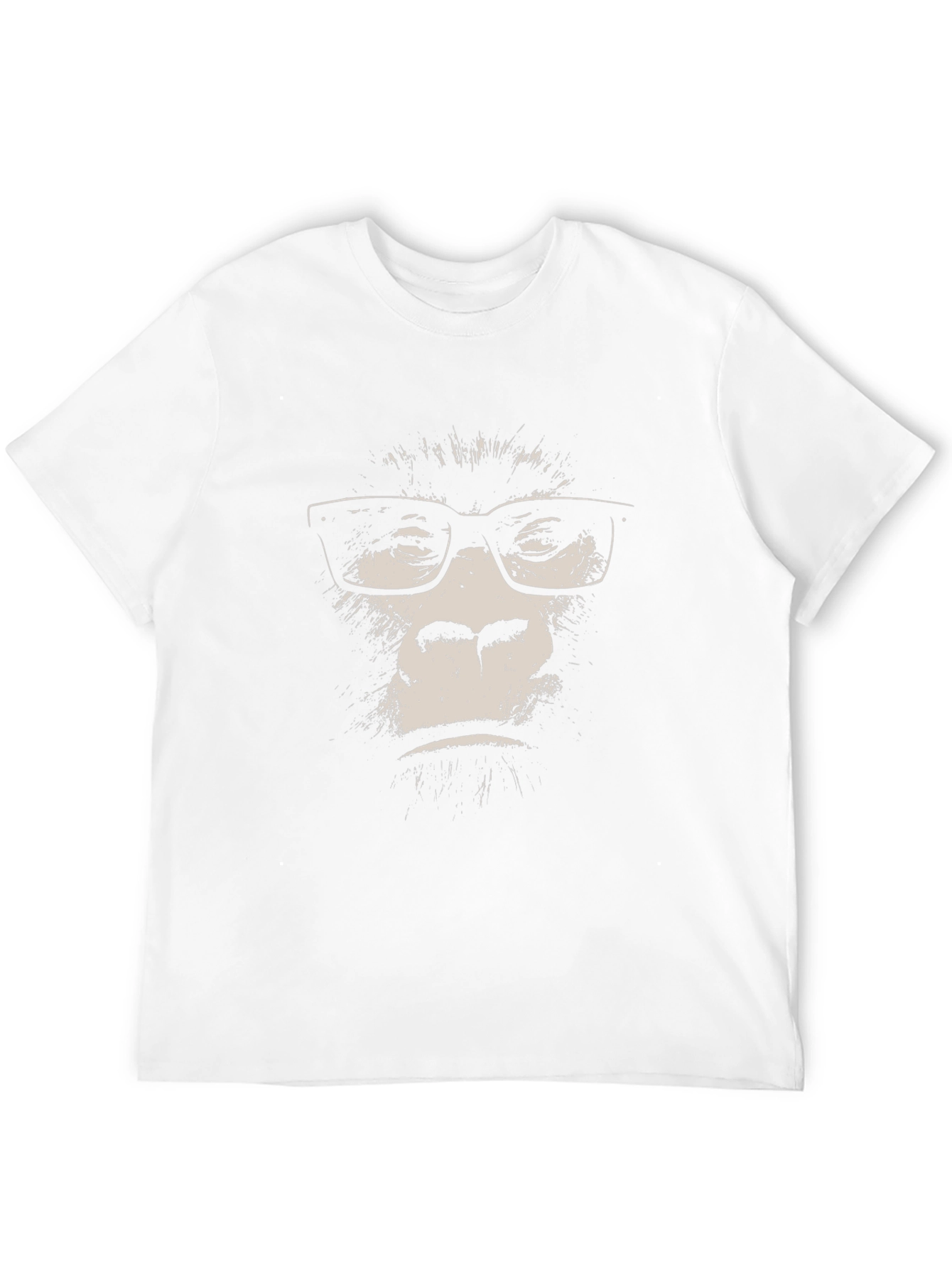 Gorilla with Glasses T-Shirt - Black
