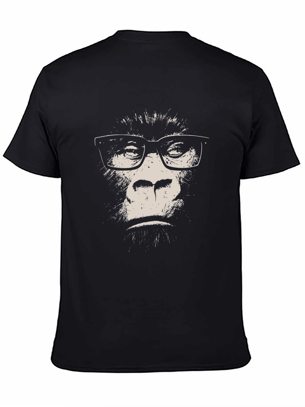 Gorilla with Glasses T-Shirt - Black