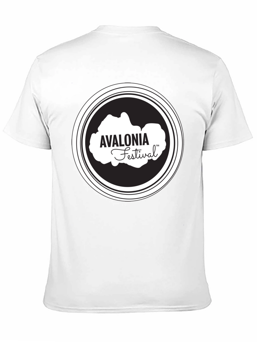 Avalonia Festival Black T-Shirt - Stylish Crew Neck Tee
