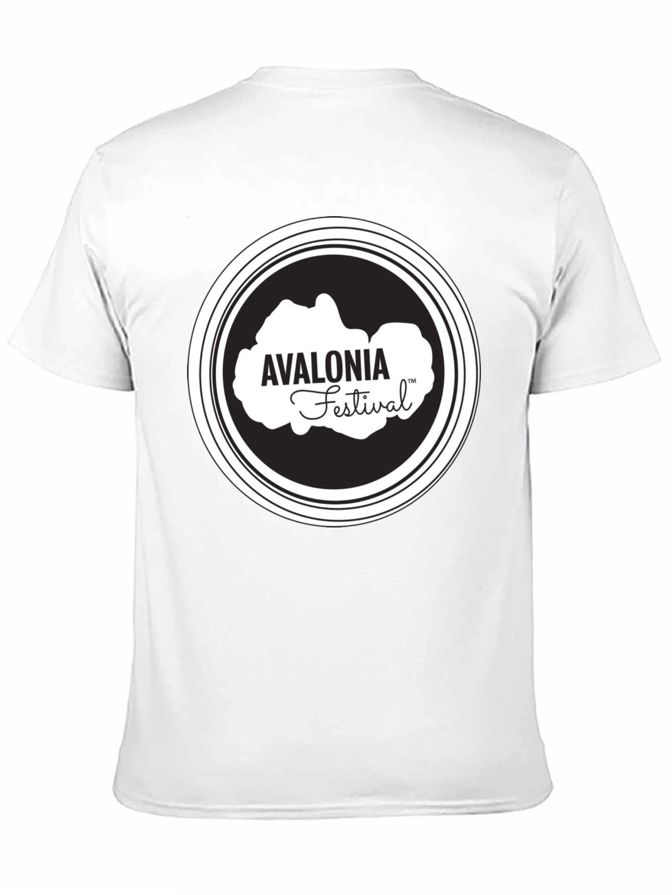 Avalonia Festival Black T-Shirt - Stylish Crew Neck Tee