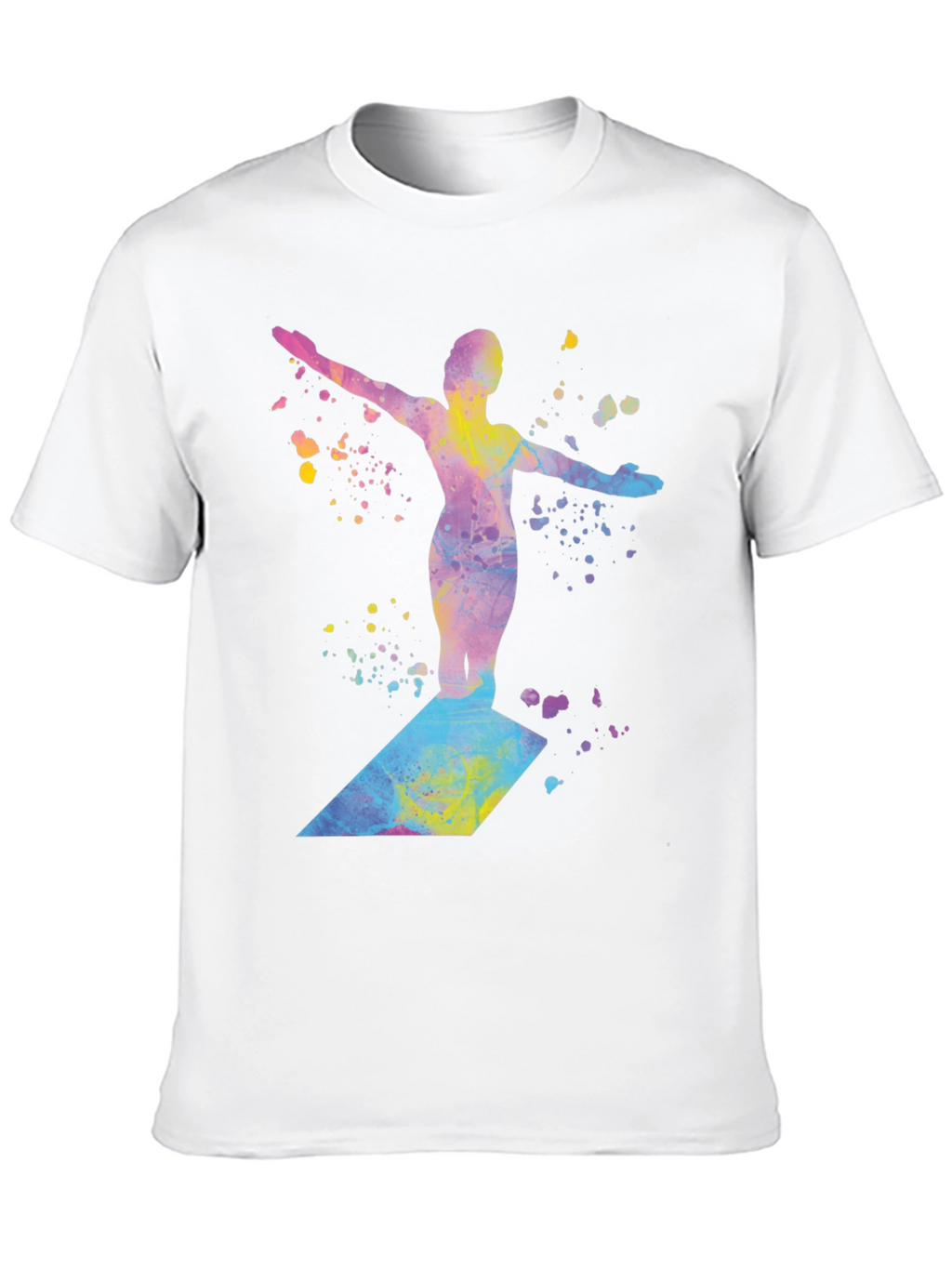 Watercolor Diver Graphic T-Shirt