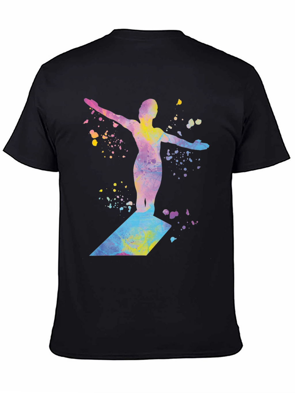 Watercolor Diver Graphic T-Shirt