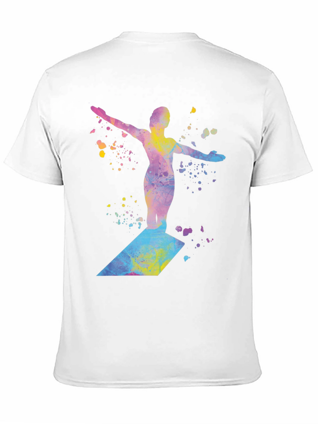 Watercolor Diver Graphic T-Shirt