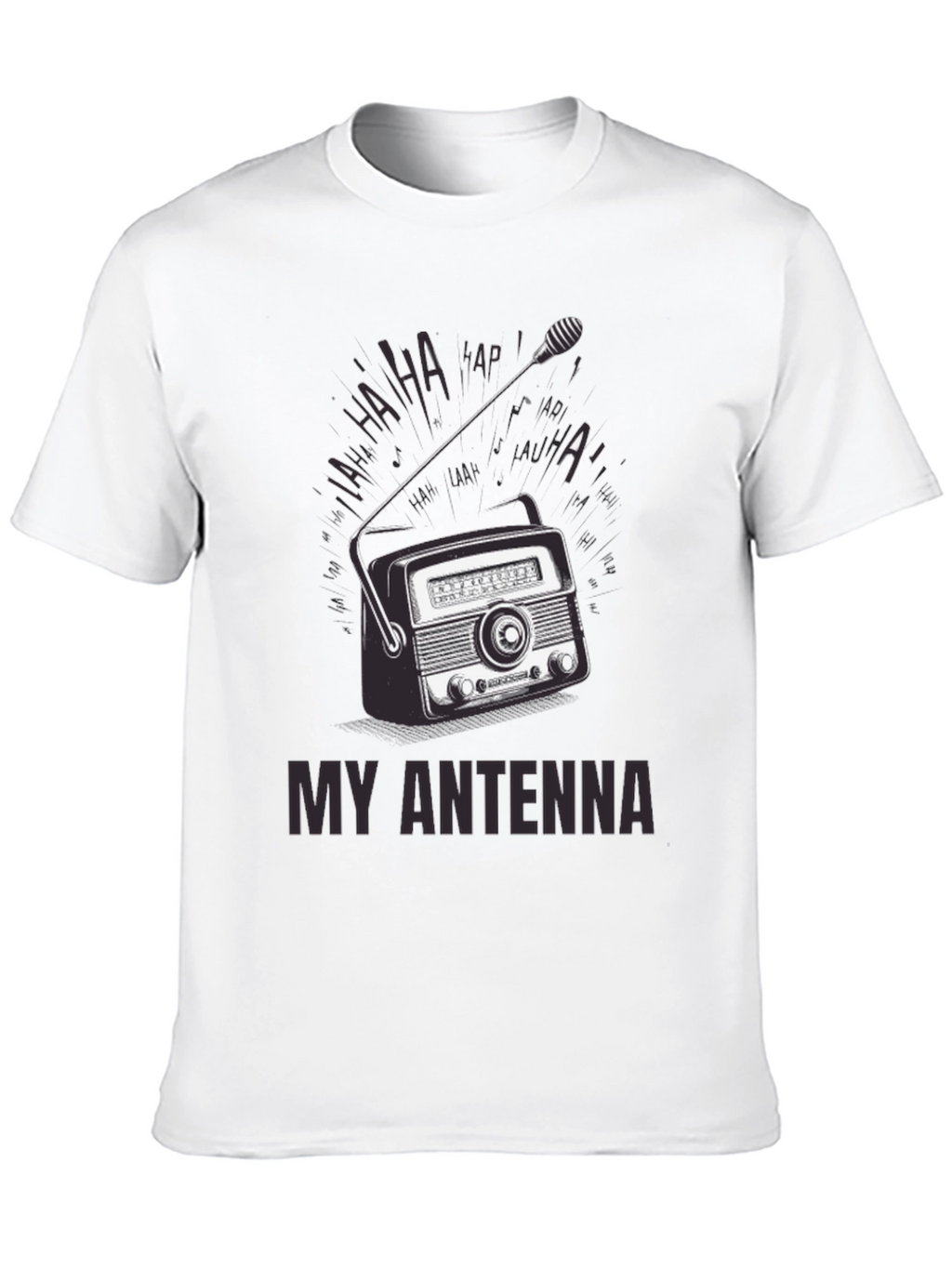 Retro Radio Antenna Graphic T-Shirt
