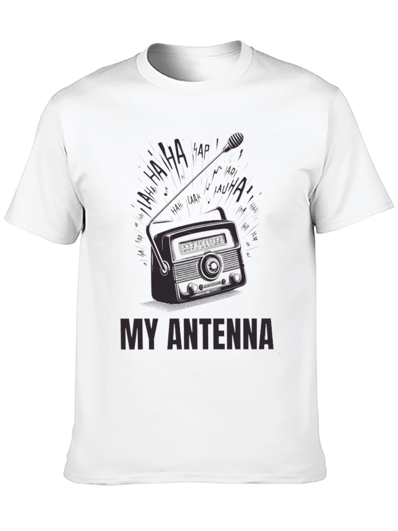 Retro Radio Antenna Graphic T-Shirt