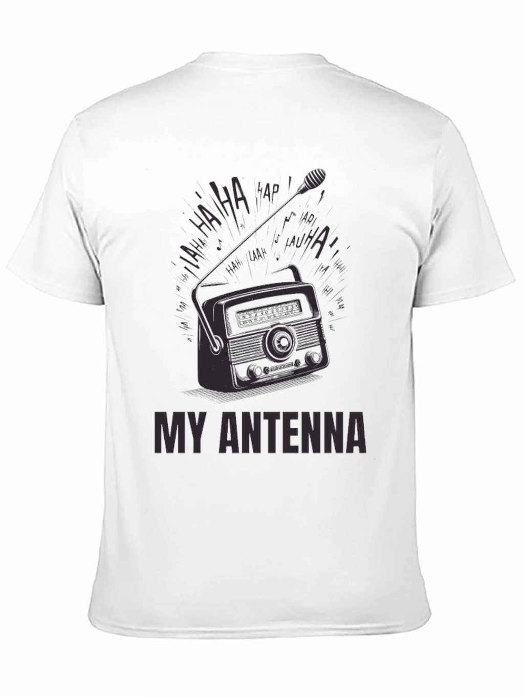 Retro Radio Antenna Graphic T-Shirt